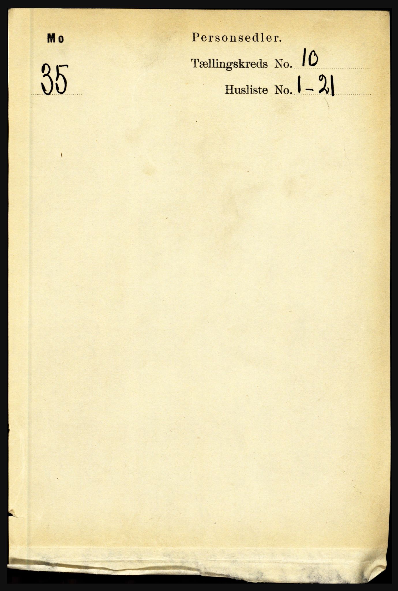 RA, Folketelling 1891 for 1833 Mo herred, 1891, s. 3938
