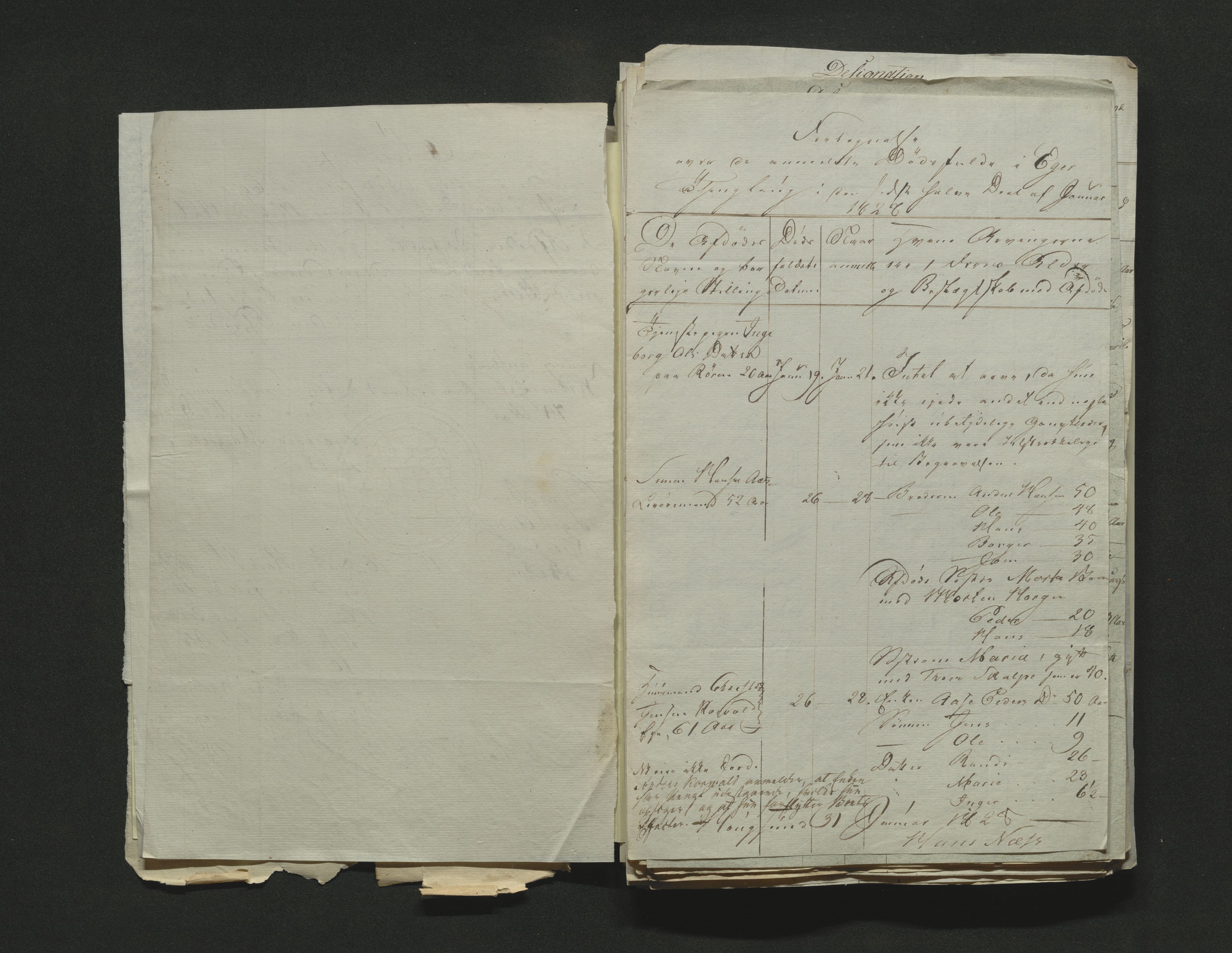 Eiker, Modum og Sigdal sorenskriveri, AV/SAKO-A-123/H/Ha/Hab/L0002: Dødsfallsmeldinger, 1823-1829, s. 245