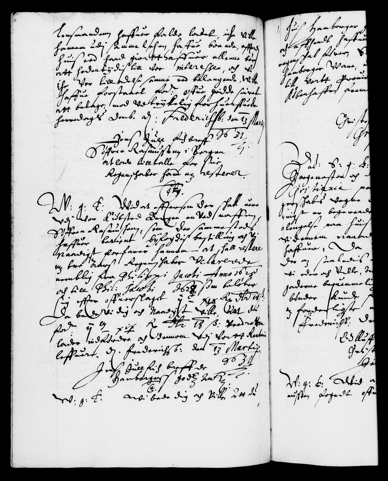 Danske Kanselli 1572-1799, AV/RA-EA-3023/F/Fc/Fca/Fcab/L0005: Norske tegnelser (mikrofilm), 1628-1633, s. 155b