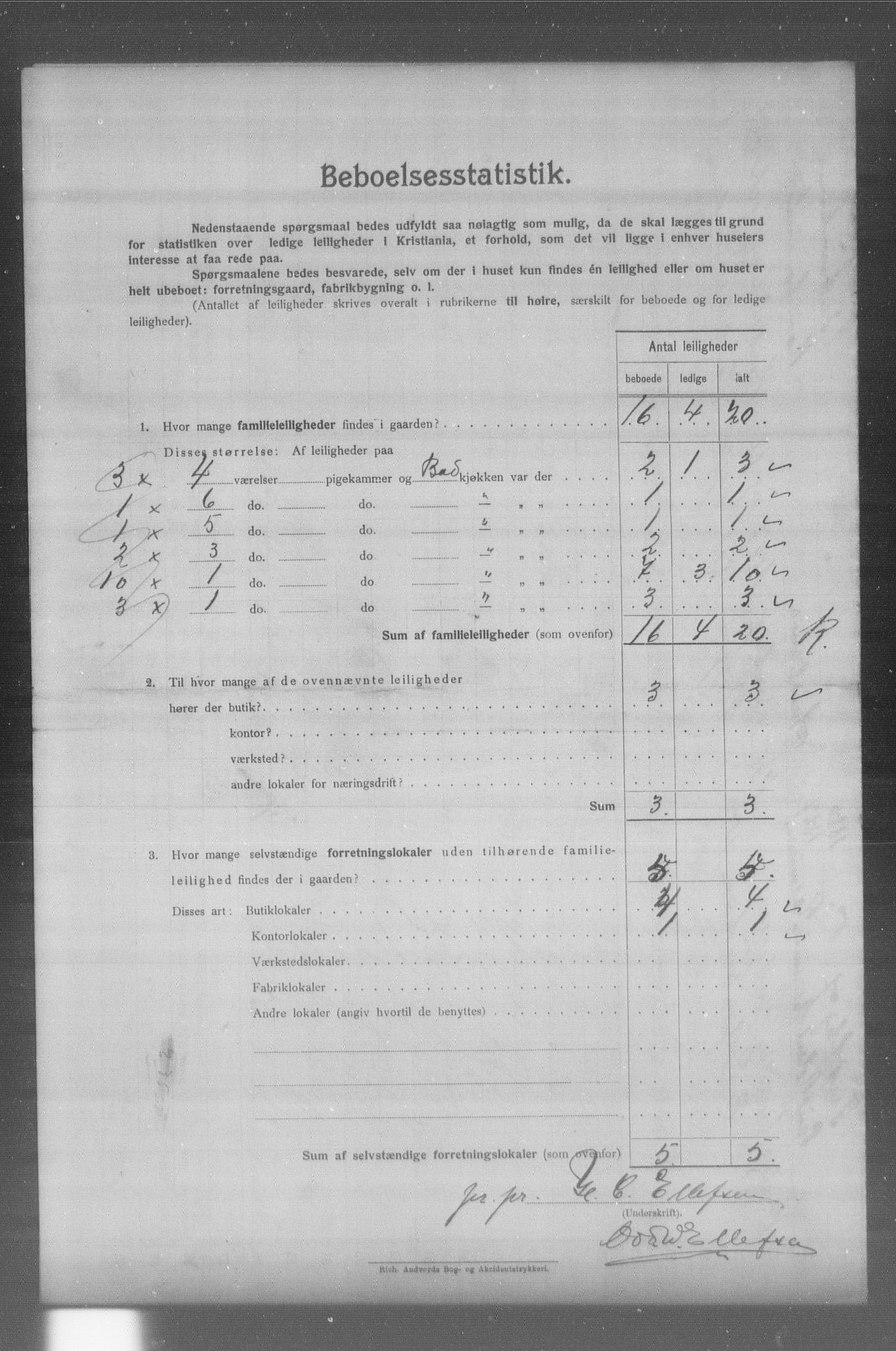 OBA, Kommunal folketelling 31.12.1904 for Kristiania kjøpstad, 1904, s. 17196