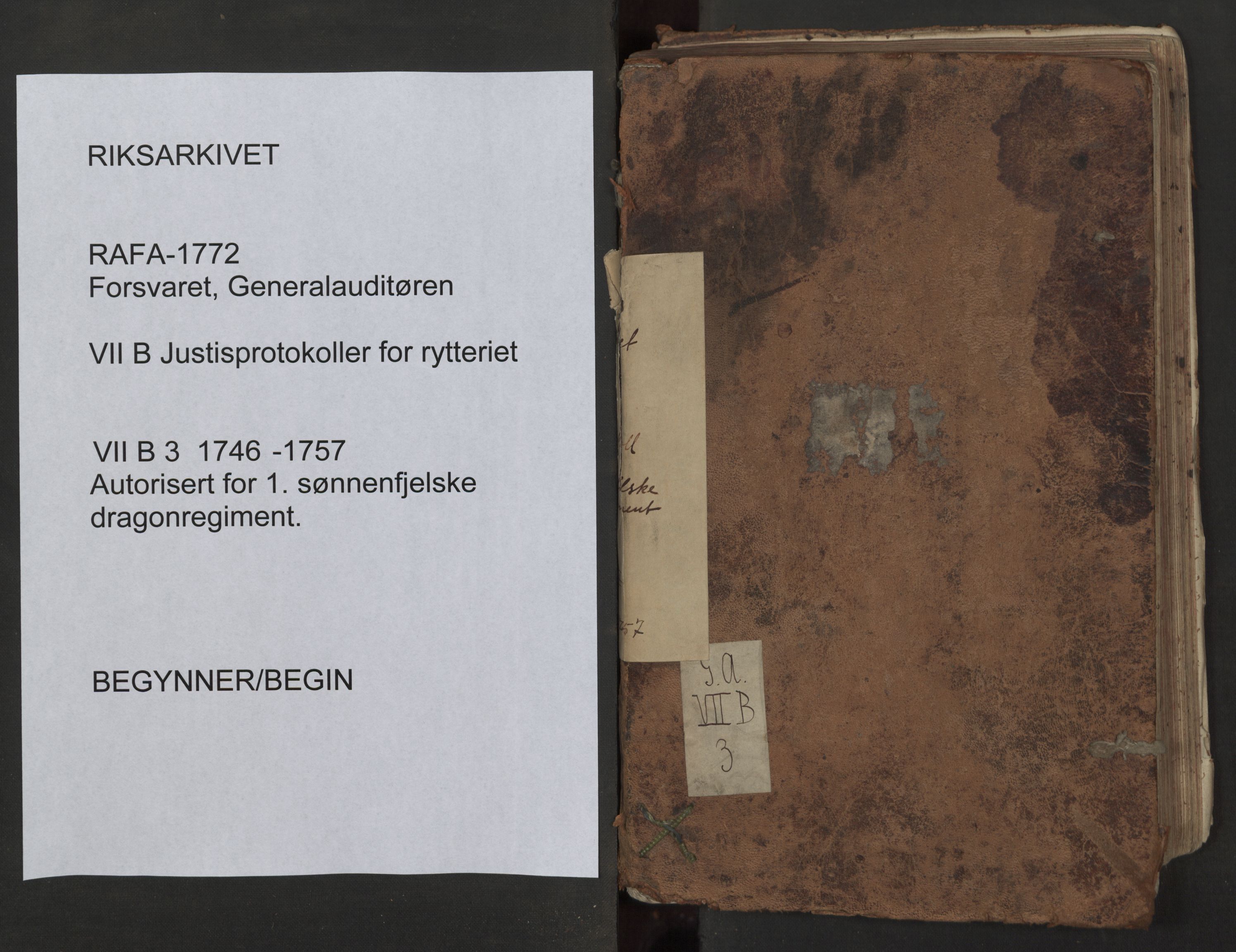 Forsvaret, Generalauditøren, RA/RAFA-1772/F/Fg/Fgb/L0003: Justitsprotokoller, 1746-1757