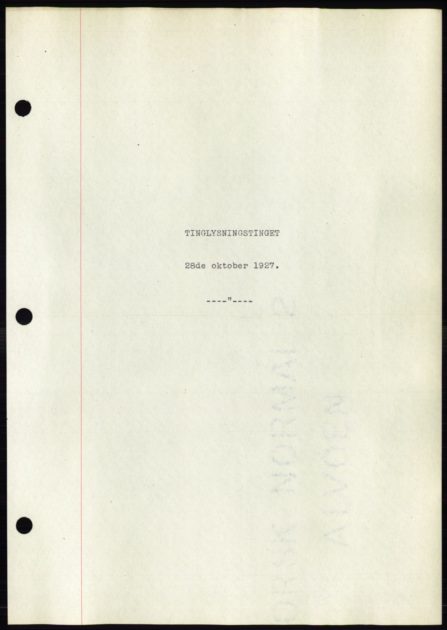 Ålesund byfogd, AV/SAT-A-4384: Pantebok nr. 22, 1927-1927, Tingl.dato: 28.10.1927