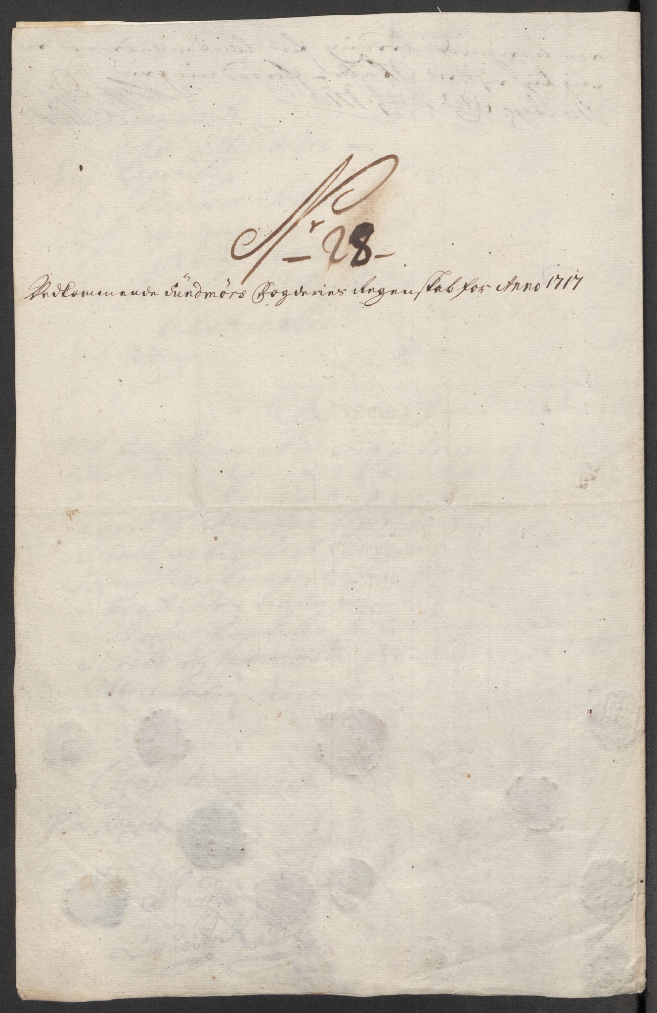 Rentekammeret inntil 1814, Reviderte regnskaper, Fogderegnskap, AV/RA-EA-4092/R54/L3569: Fogderegnskap Sunnmøre, 1717, s. 220