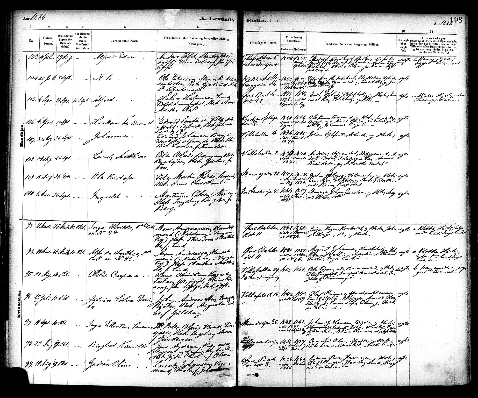 Ministerialprotokoller, klokkerbøker og fødselsregistre - Sør-Trøndelag, AV/SAT-A-1456/604/L0188: Ministerialbok nr. 604A09, 1878-1892, s. 198