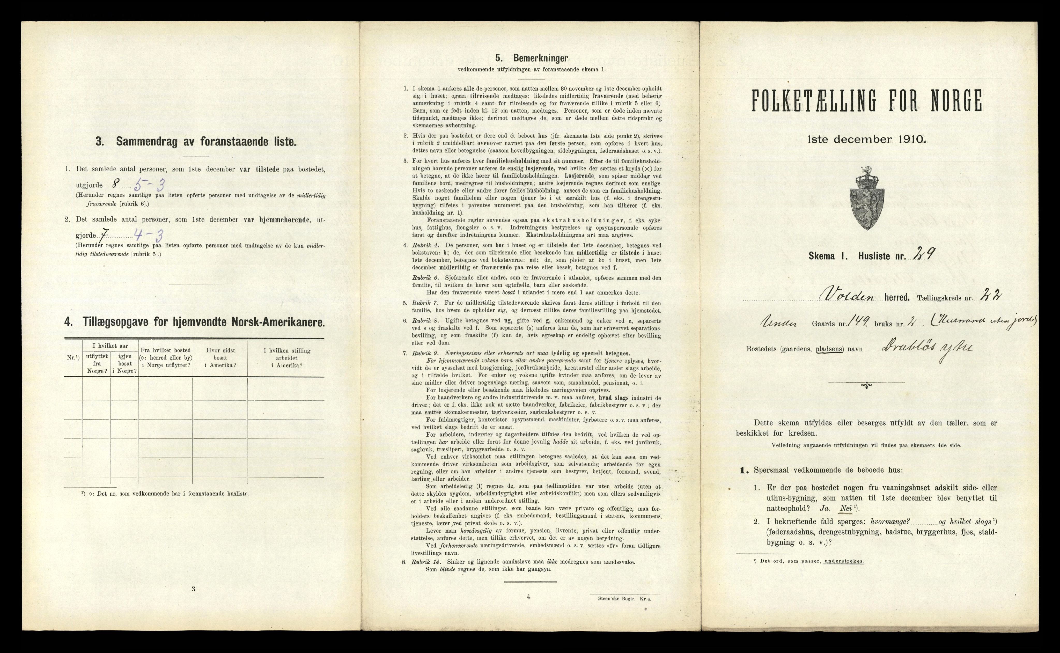 RA, Folketelling 1910 for 1519 Volda herred, 1910, s. 1528