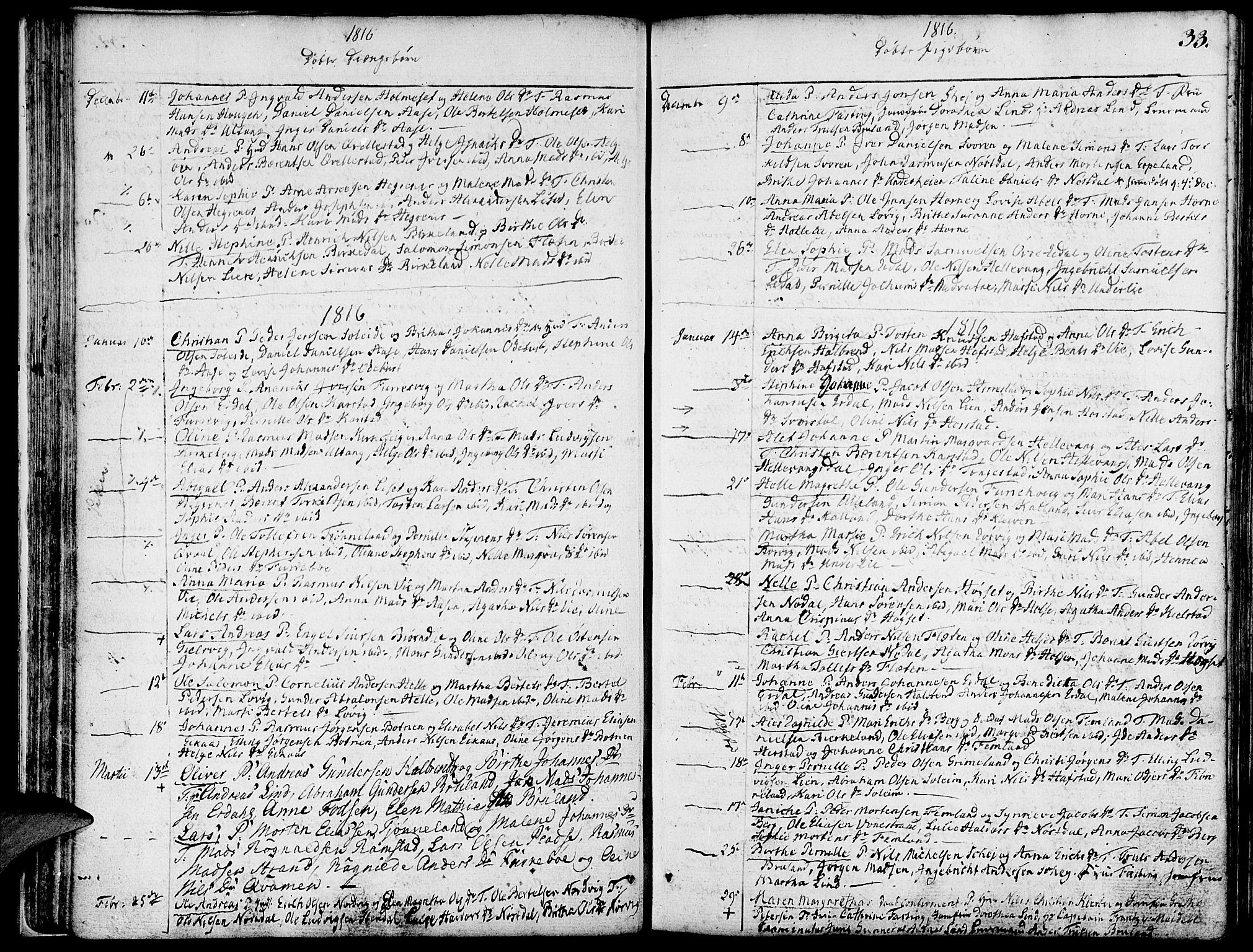 Førde sokneprestembete, AV/SAB-A-79901/H/Haa/Haaa/L0005: Ministerialbok nr. A 5, 1803-1821, s. 33