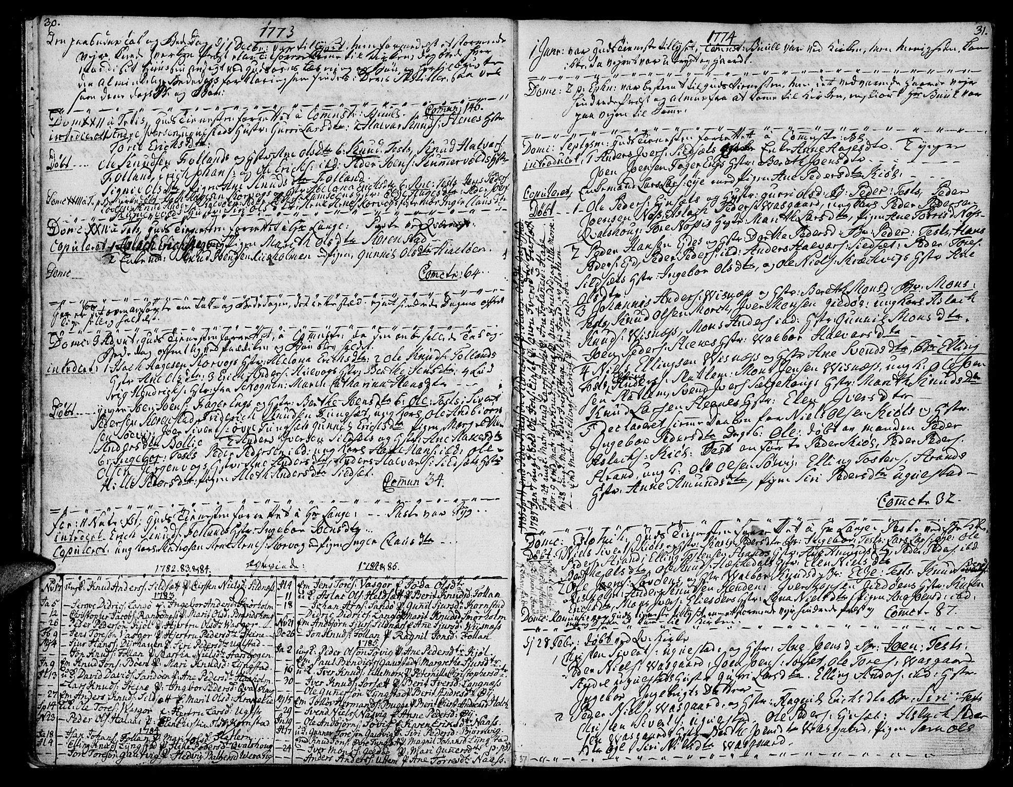 Ministerialprotokoller, klokkerbøker og fødselsregistre - Møre og Romsdal, AV/SAT-A-1454/570/L0829: Ministerialbok nr. 570A03, 1769-1788, s. 30-31