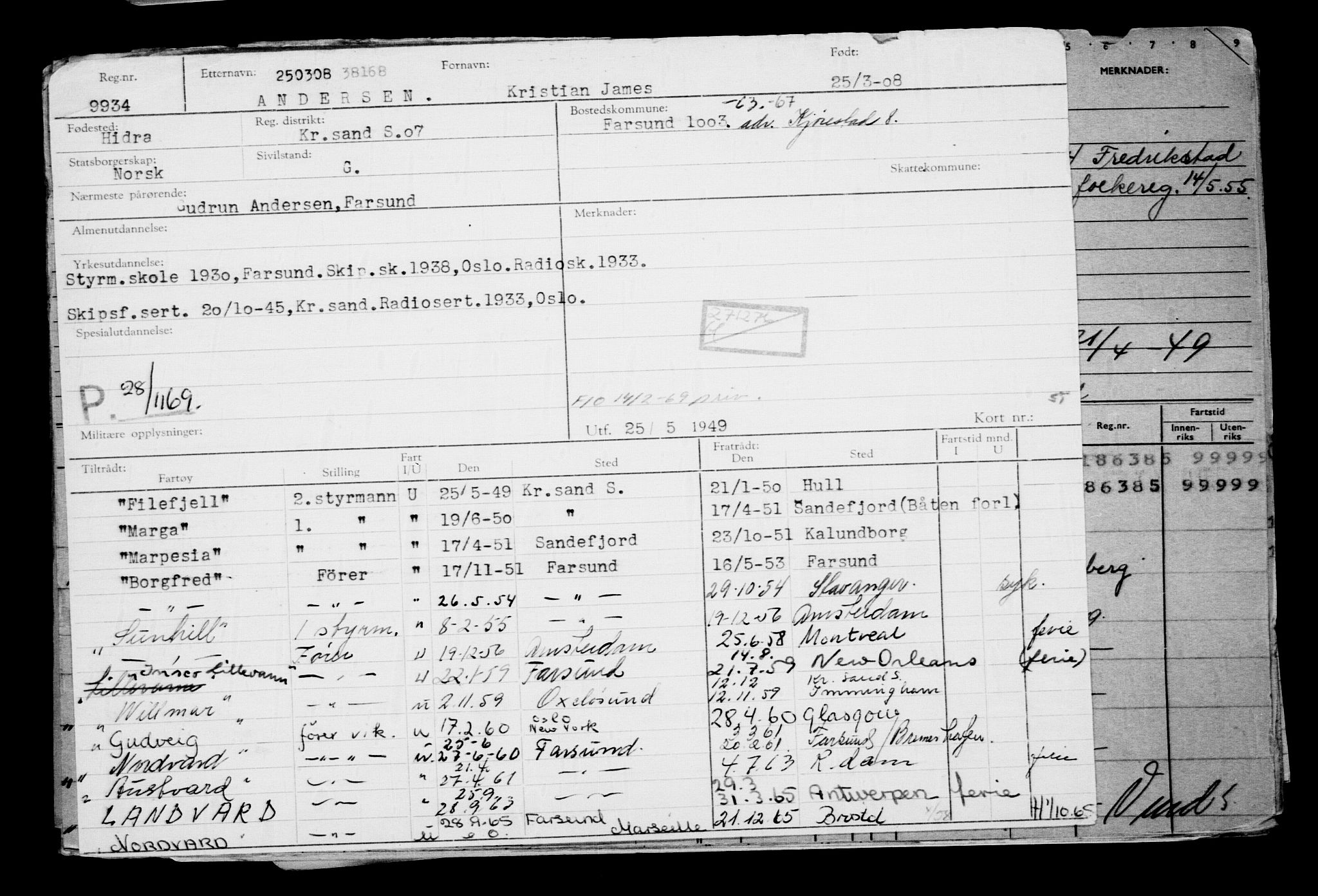 Direktoratet for sjømenn, AV/RA-S-3545/G/Gb/L0076: Hovedkort, 1908, s. 294