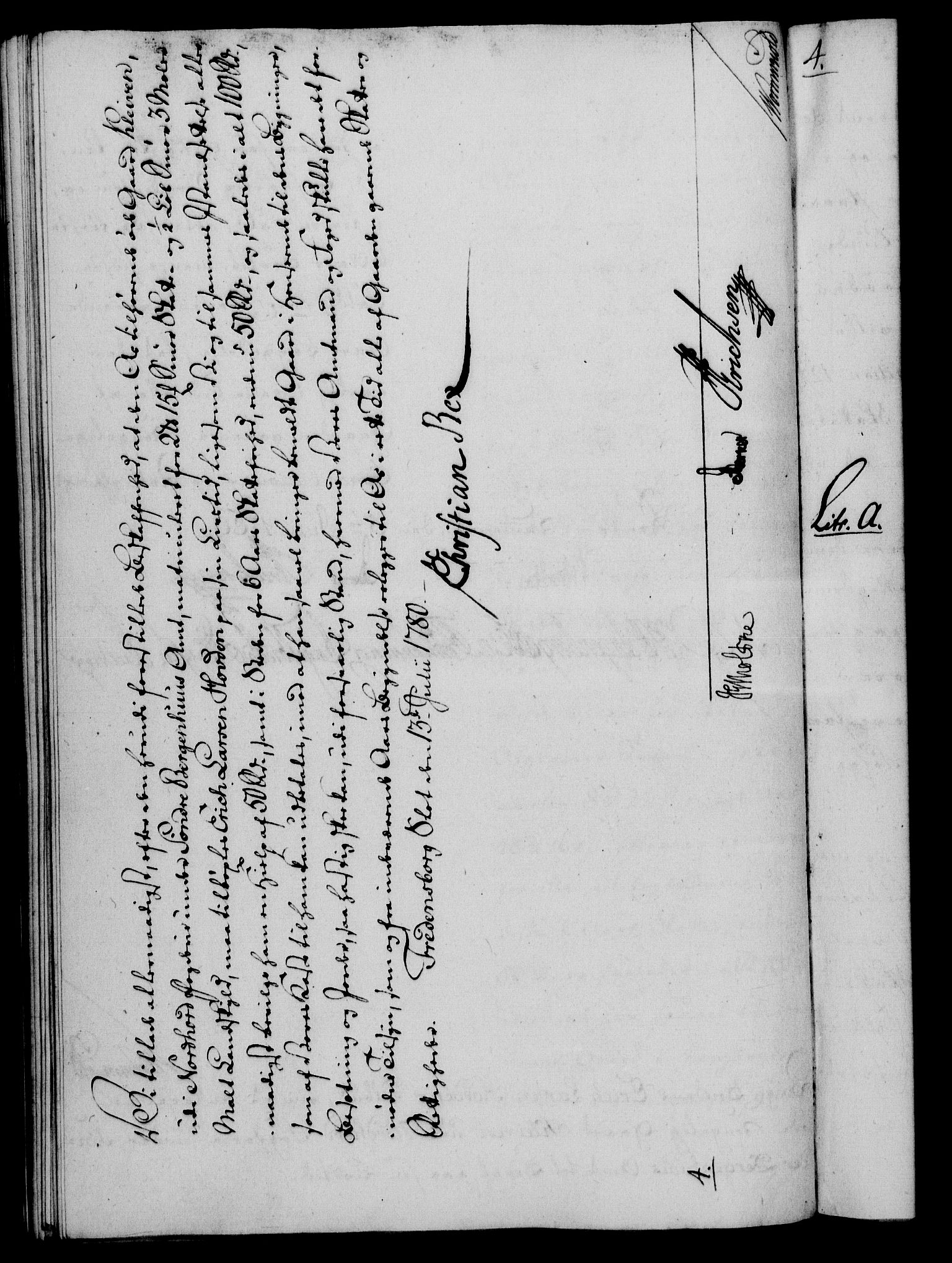 Rentekammeret, Kammerkanselliet, AV/RA-EA-3111/G/Gf/Gfa/L0062: Norsk relasjons- og resolusjonsprotokoll (merket RK 52.62), 1780, s. 376
