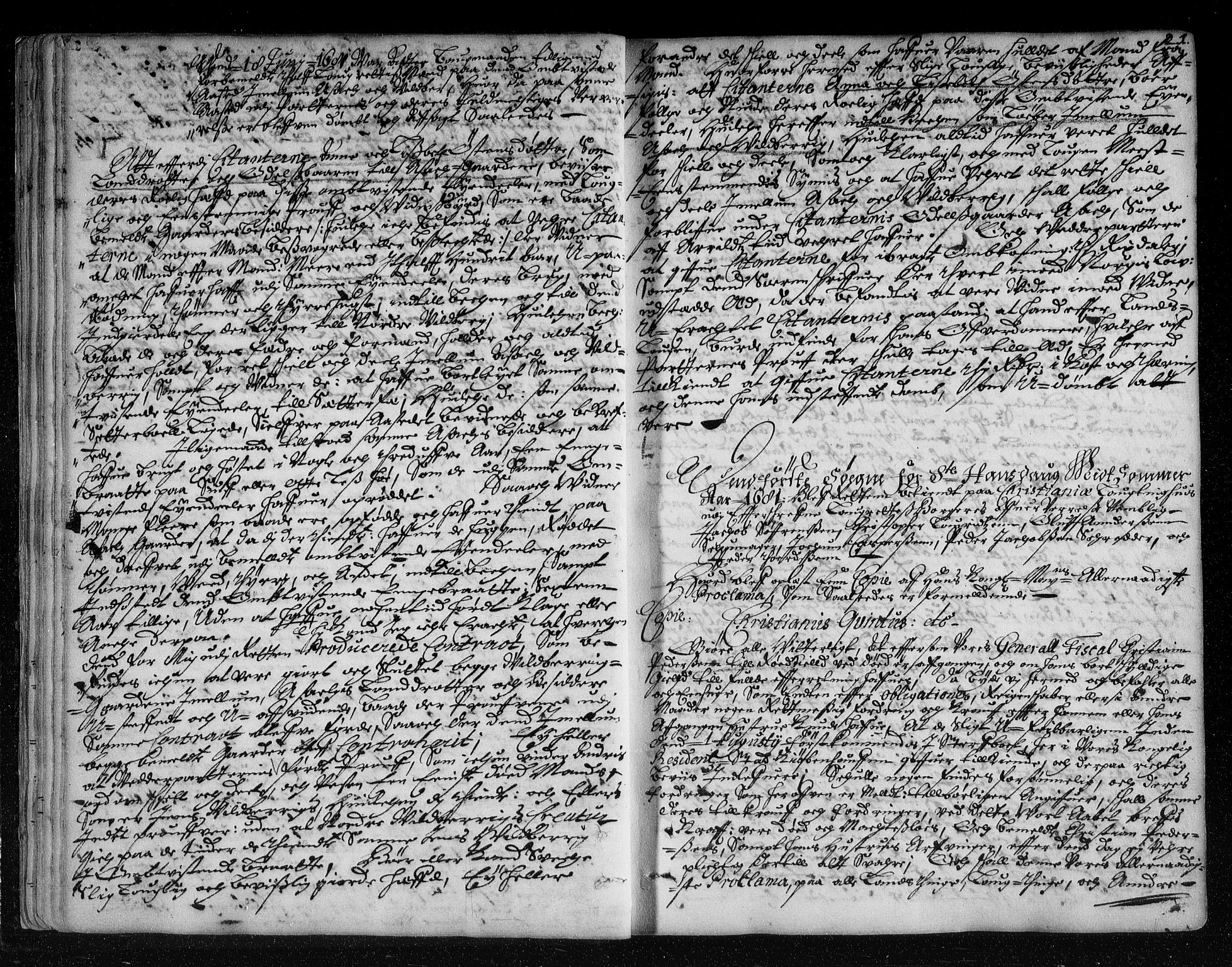 Christiania lagting, AV/SAO-A-11131/F/Fa/L0008: Tingbok, 1680-1689, s. 20b-21a