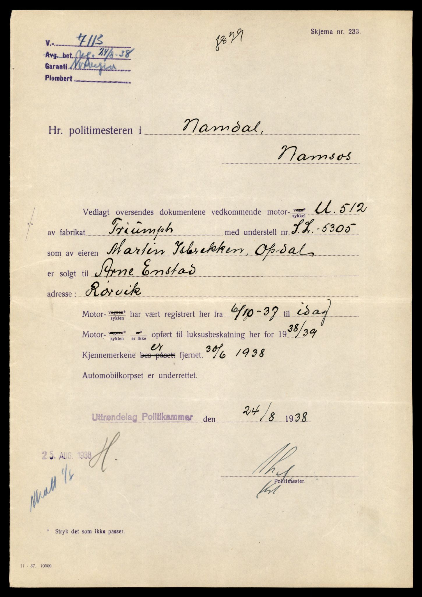 Møre og Romsdal vegkontor - Ålesund trafikkstasjon, AV/SAT-A-4099/F/Fe/L0037: Registreringskort for kjøretøy T 13031 - T 13179, 1927-1998, s. 677