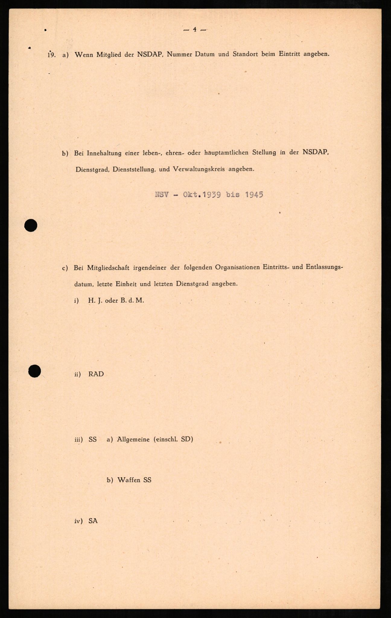 Forsvaret, Forsvarets overkommando II, RA/RAFA-3915/D/Db/L0007: CI Questionaires. Tyske okkupasjonsstyrker i Norge. Tyskere., 1945-1946, s. 324