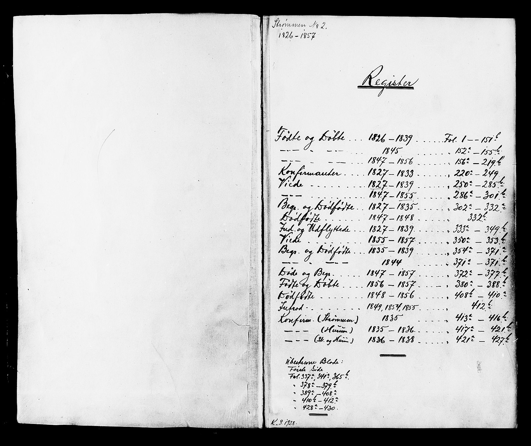 Hurum kirkebøker, AV/SAKO-A-229/G/Ga/L0002: Klokkerbok nr. I 2, 1827-1857