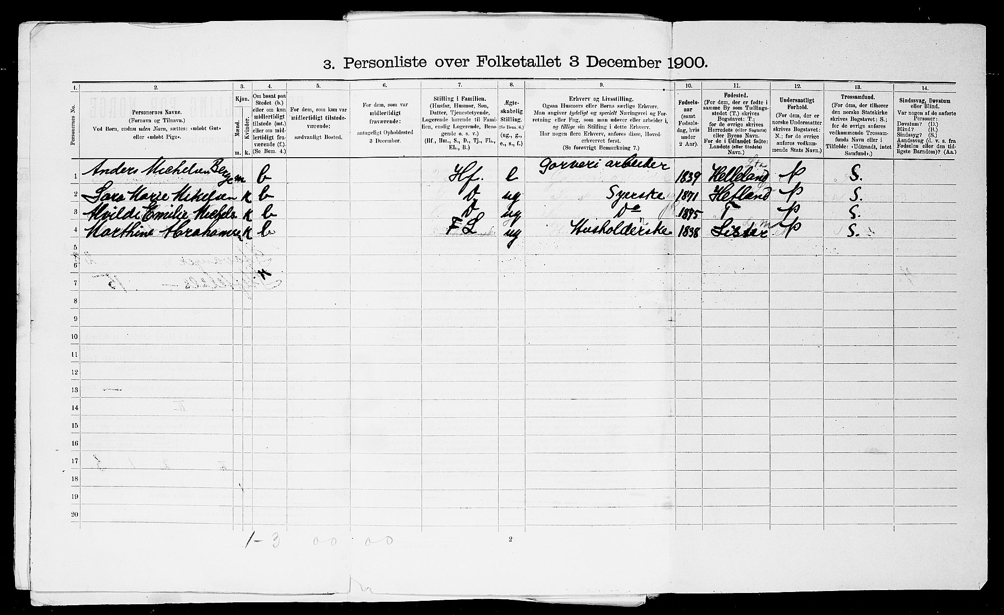 SAST, Folketelling 1900 for 1103 Stavanger kjøpstad, 1900, s. 8757