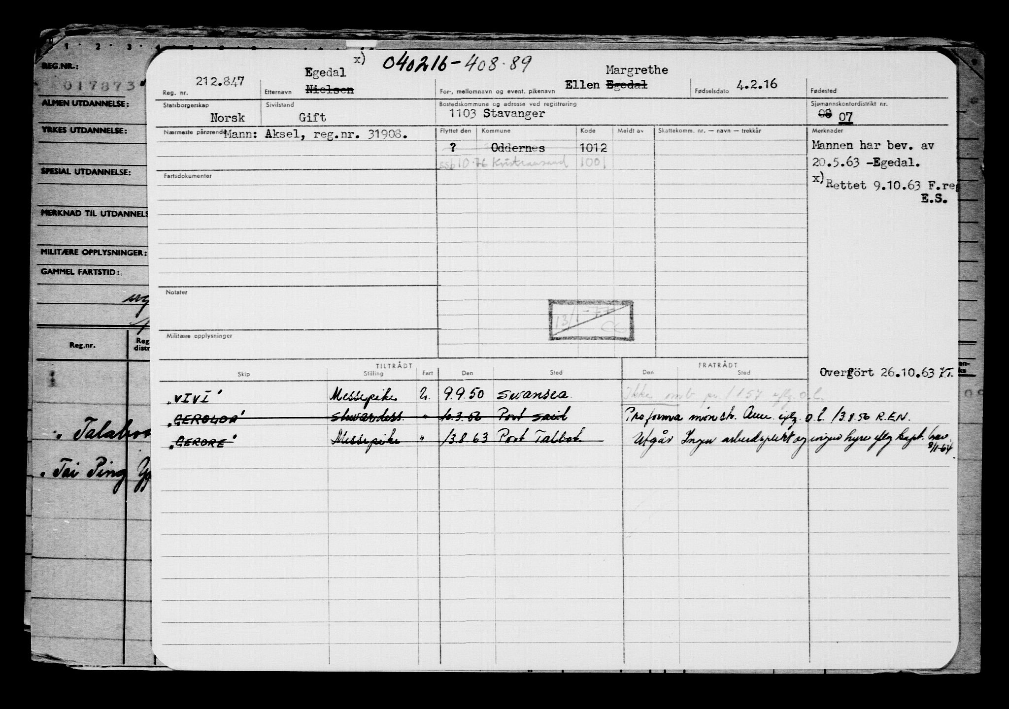 Direktoratet for sjømenn, AV/RA-S-3545/G/Gb/L0136: Hovedkort, 1916, s. 432