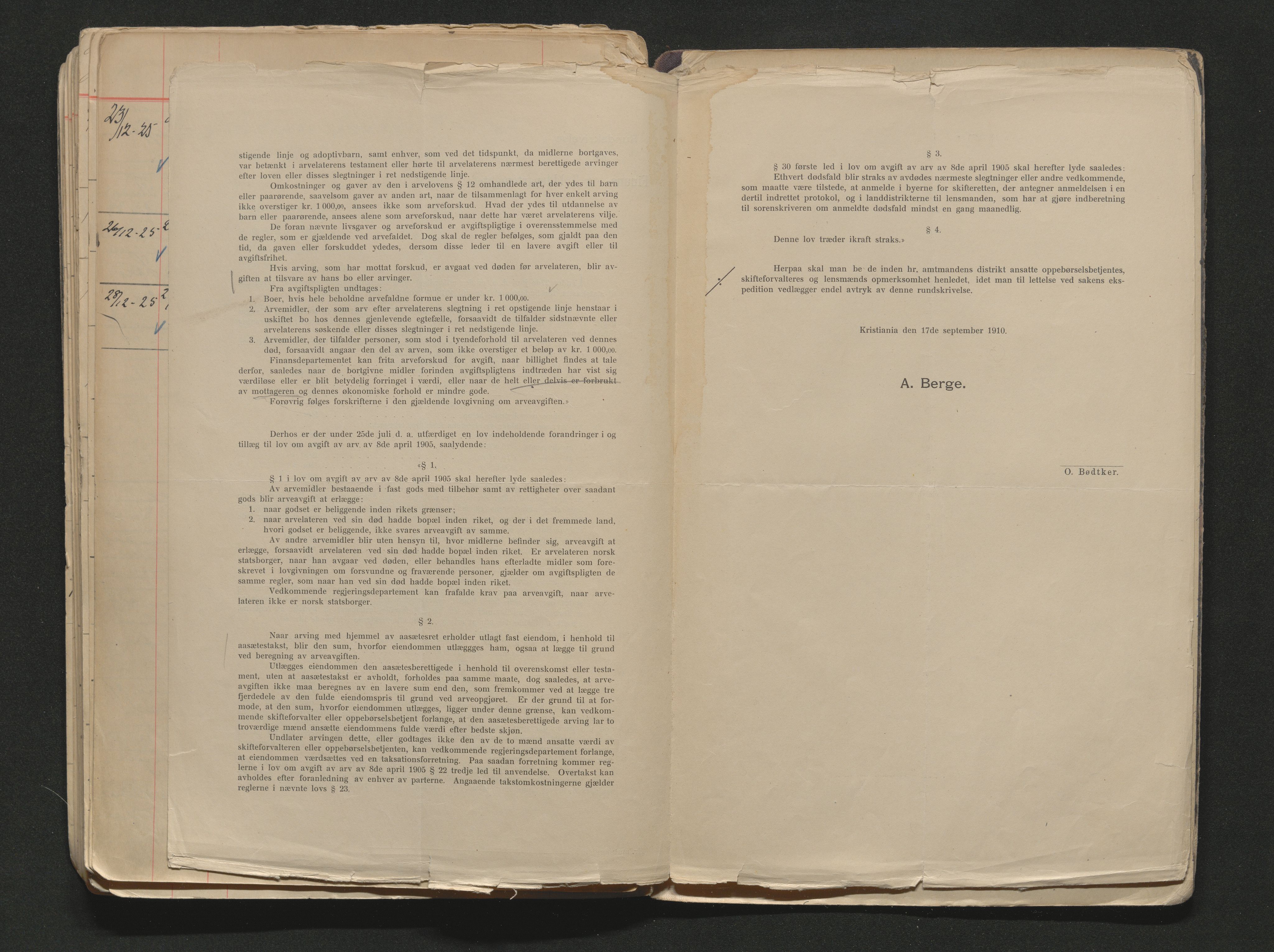 Gjerpen sorenskriveri, SAKO/A-216/H/Ha/Haa/Haab/L0001: Dødsanmeldelsesprotokoll, Porsgrunn, 1908-1925