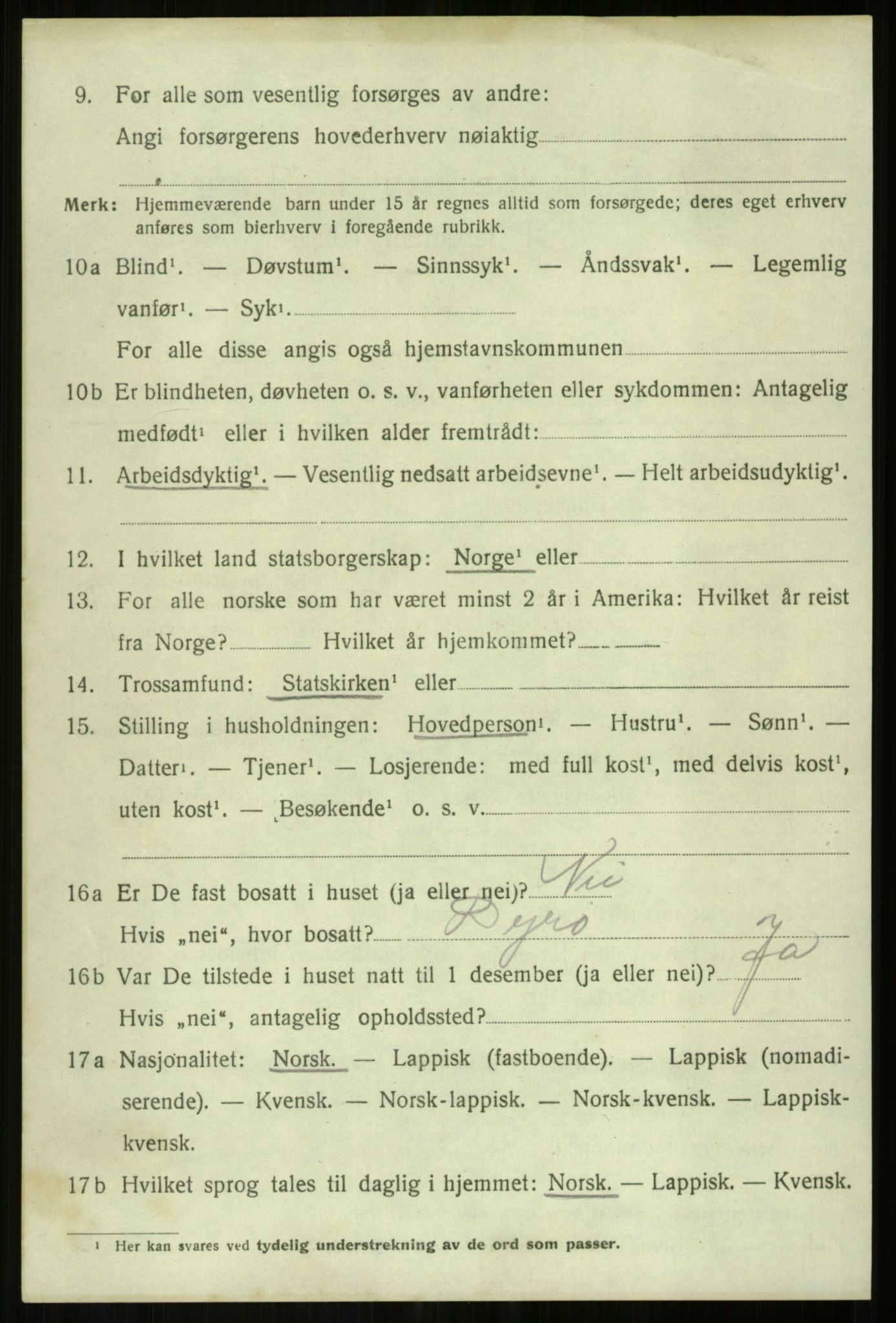 SATØ, Folketelling 1920 for 1921 Salangen herred, 1920, s. 6267