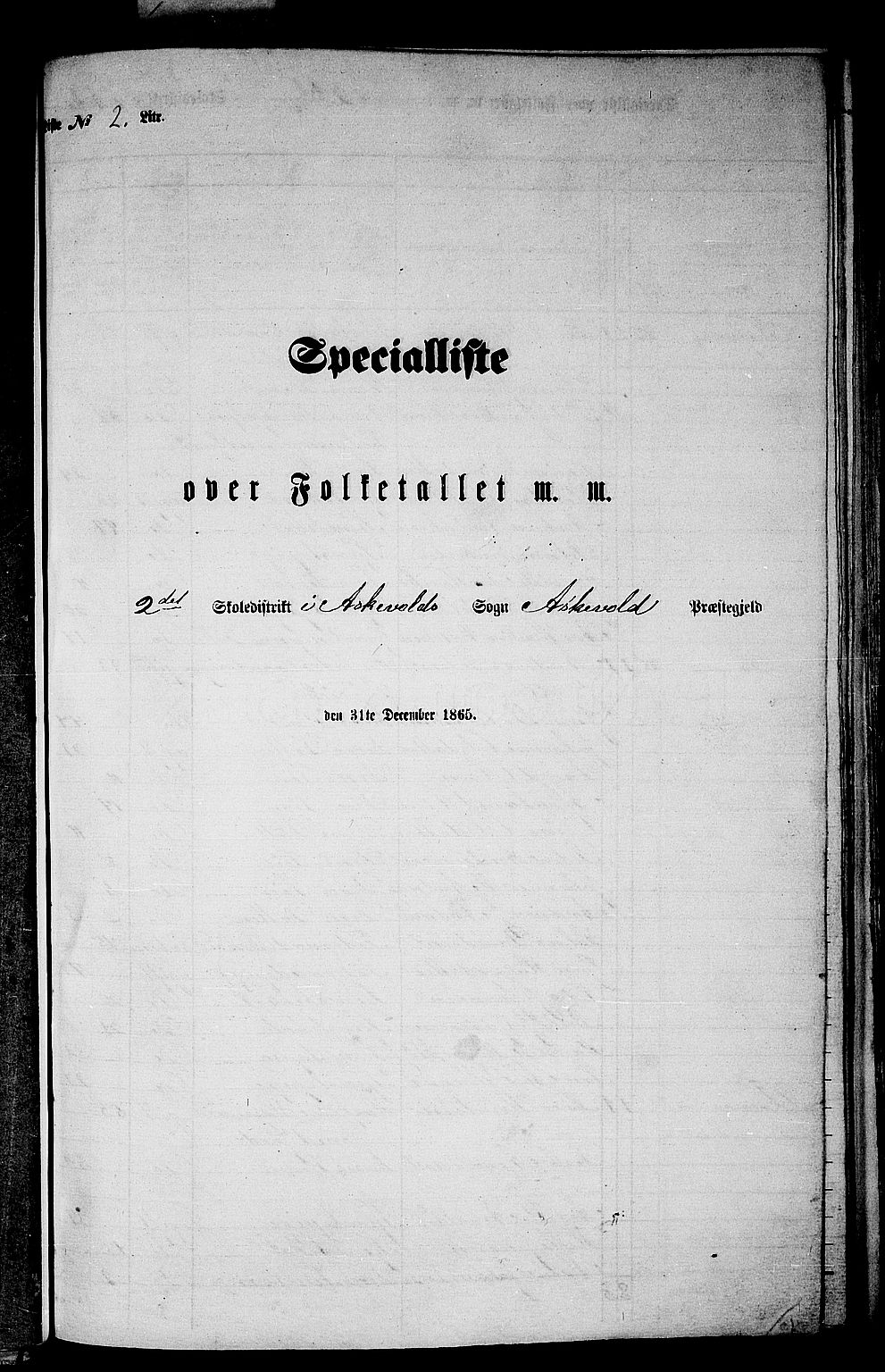 RA, Folketelling 1865 for 1428P Askvoll prestegjeld, 1865, s. 36