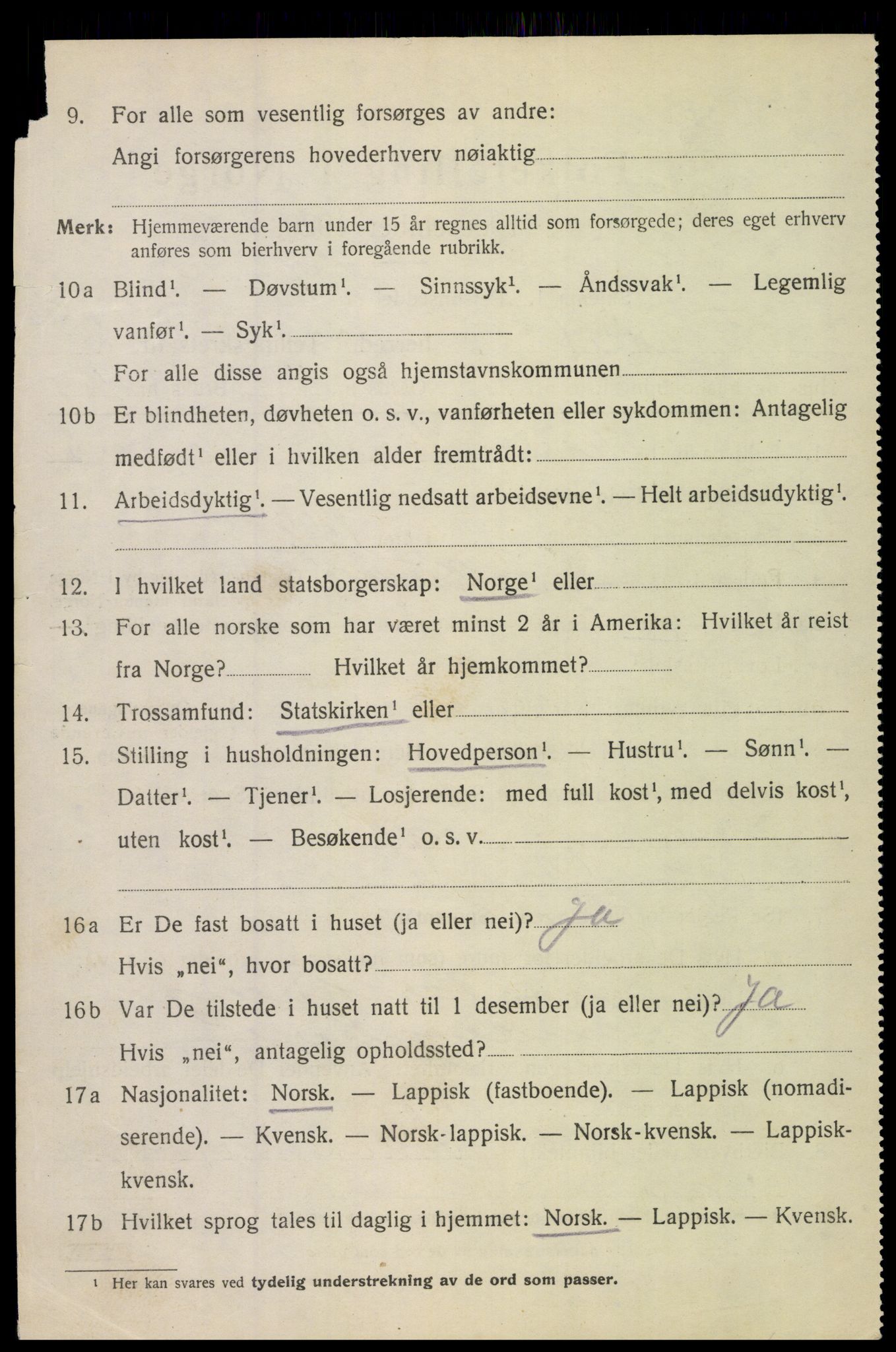 SAT, Folketelling 1920 for 1866 Hadsel herred, 1920, s. 3967