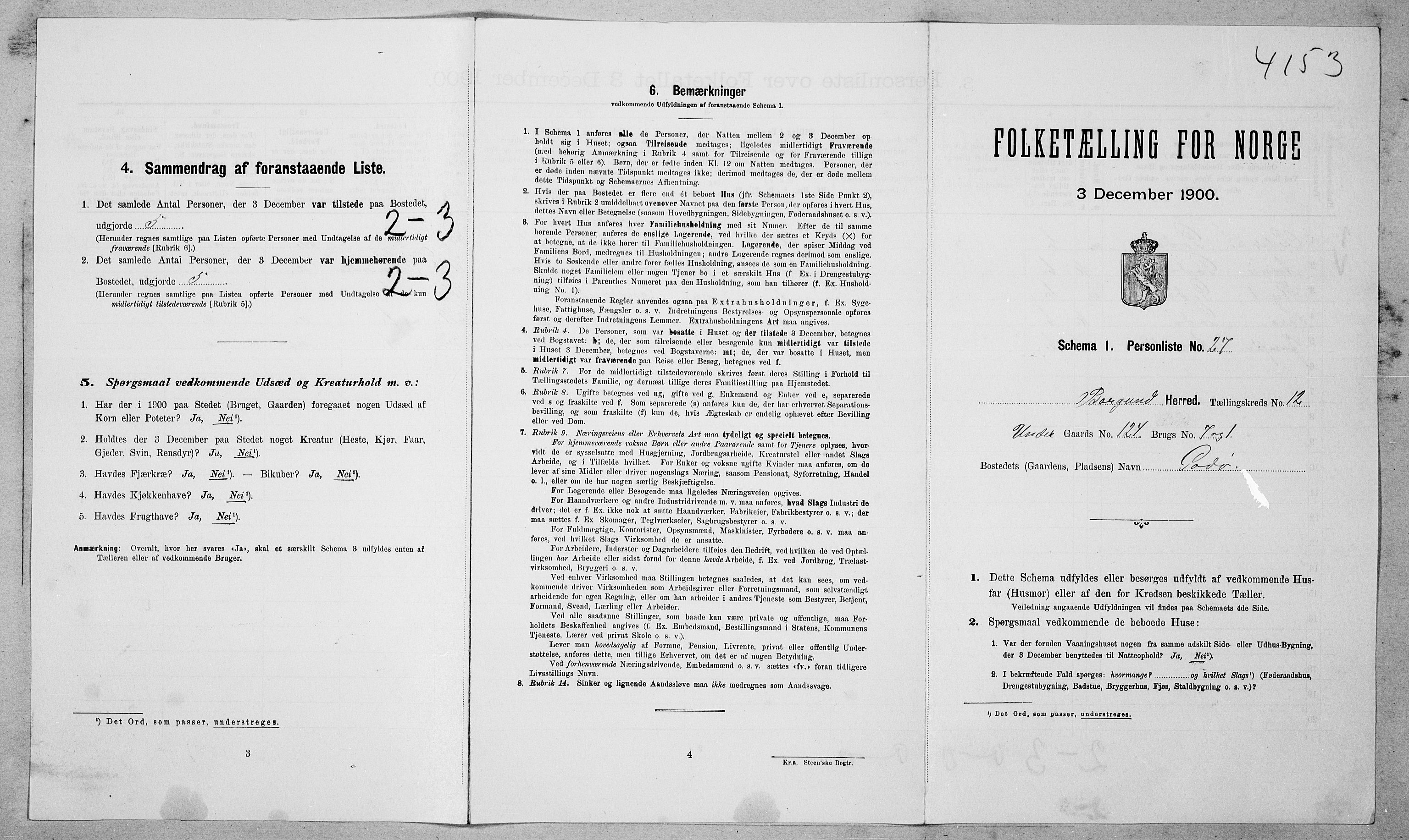 SAT, Folketelling 1900 for 1531 Borgund herred, 1900, s. 1326