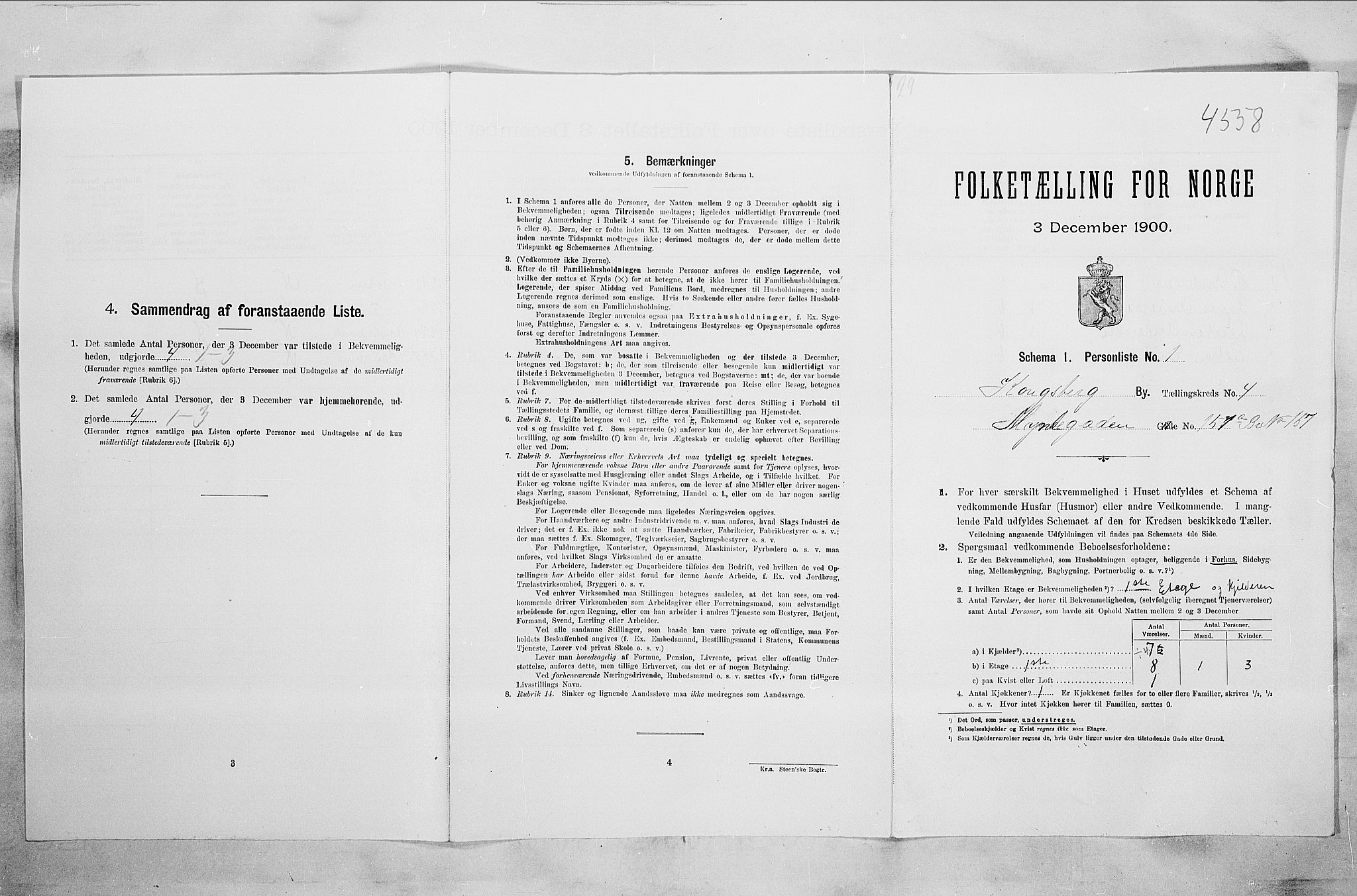RA, Folketelling 1900 for 0604 Kongsberg kjøpstad, 1900, s. 715
