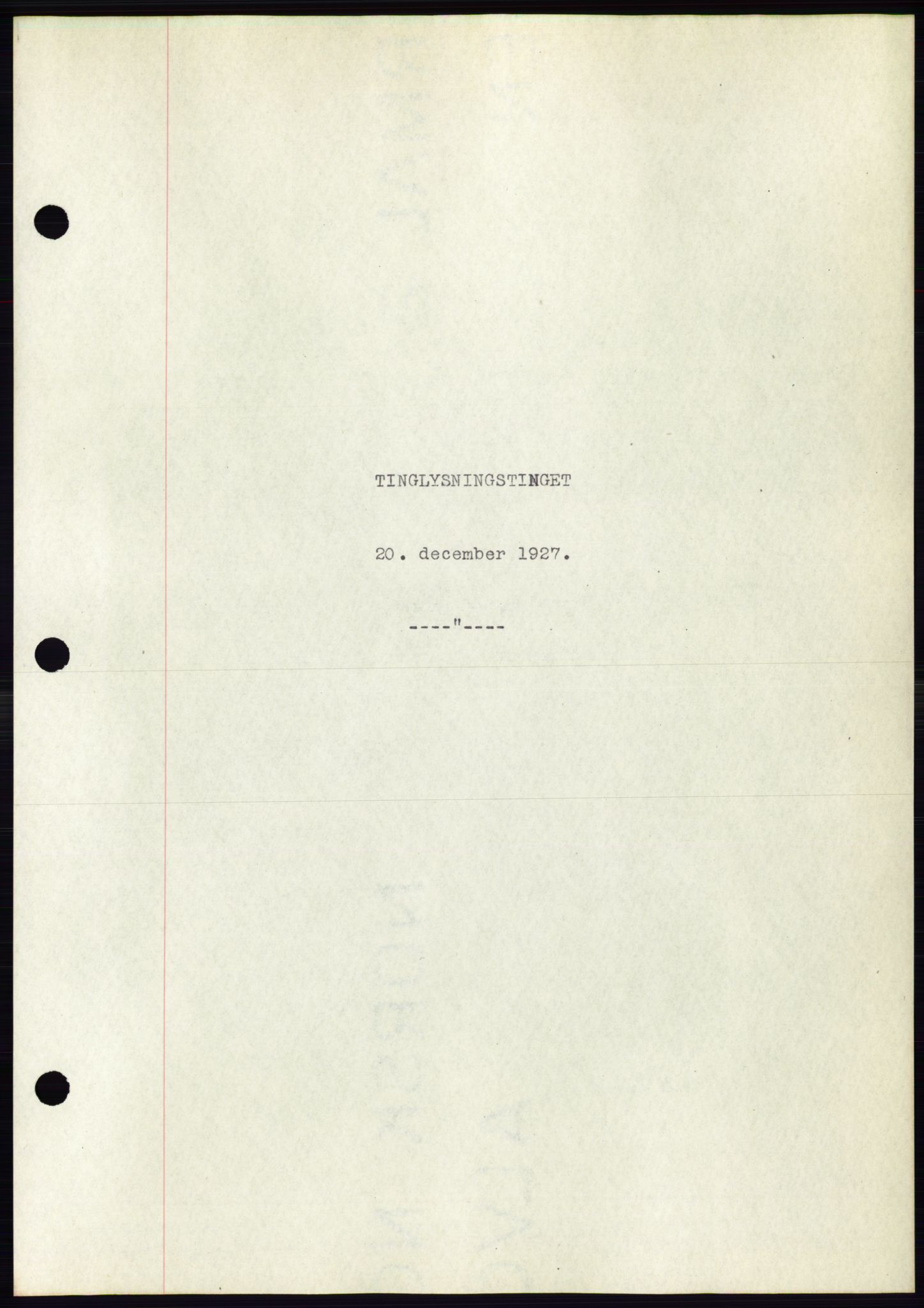 Ålesund byfogd, AV/SAT-A-4384: Pantebok nr. 22, 1927-1927, Tingl.dato: 20.12.1927