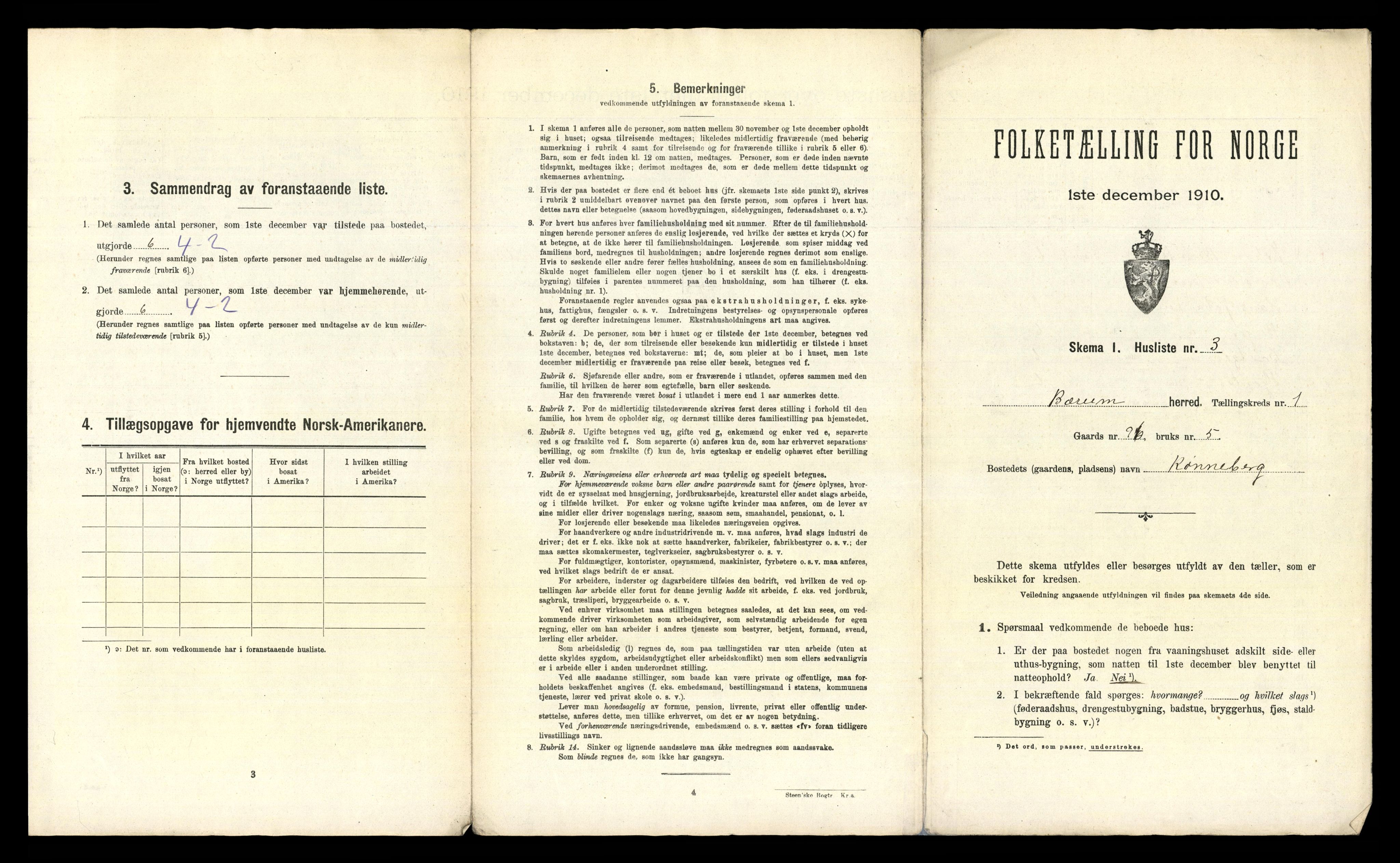 RA, Folketelling 1910 for 0219 Bærum herred, 1910, s. 95