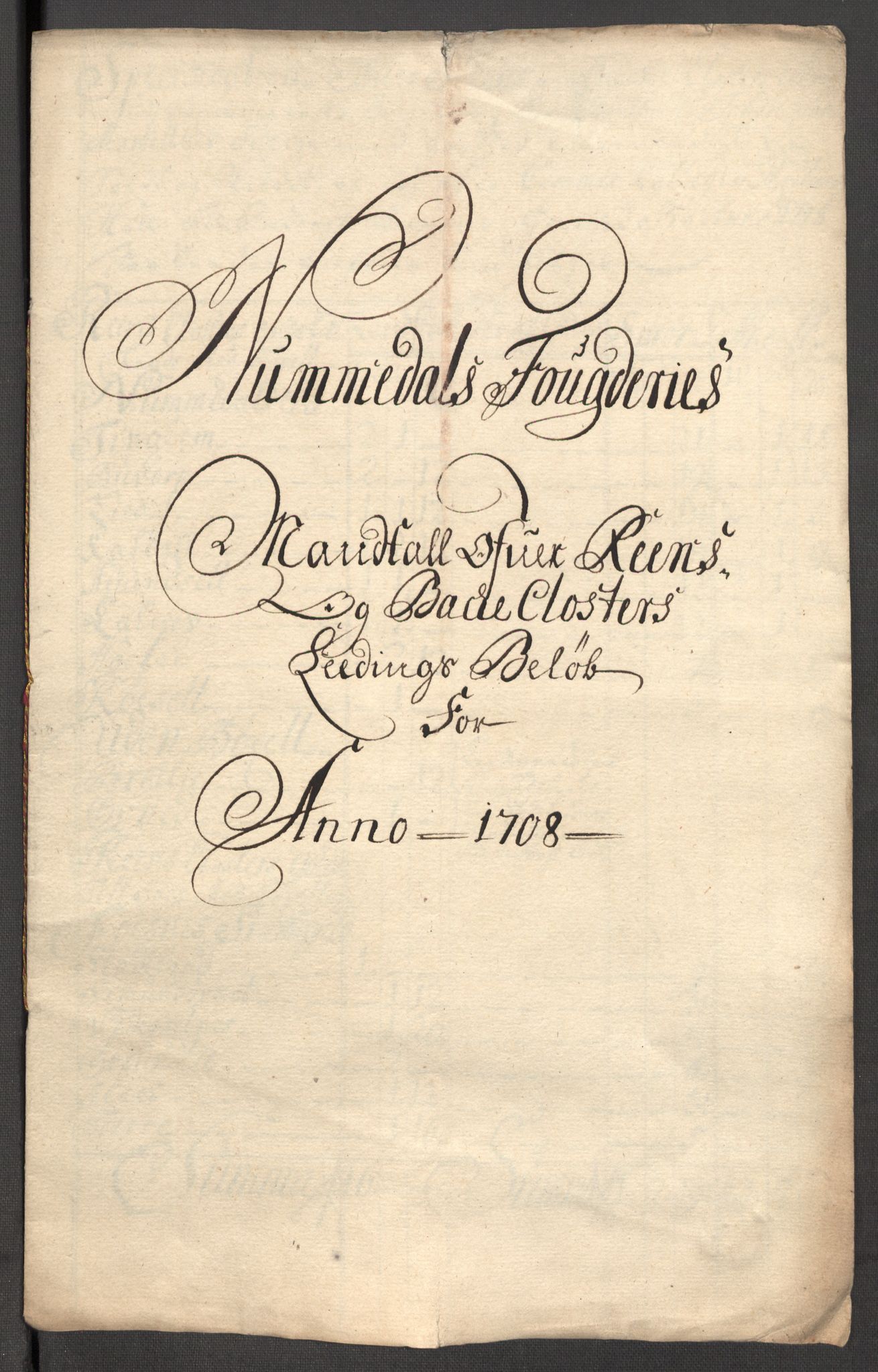 Rentekammeret inntil 1814, Reviderte regnskaper, Fogderegnskap, AV/RA-EA-4092/R64/L4430: Fogderegnskap Namdal, 1707-1708, s. 434