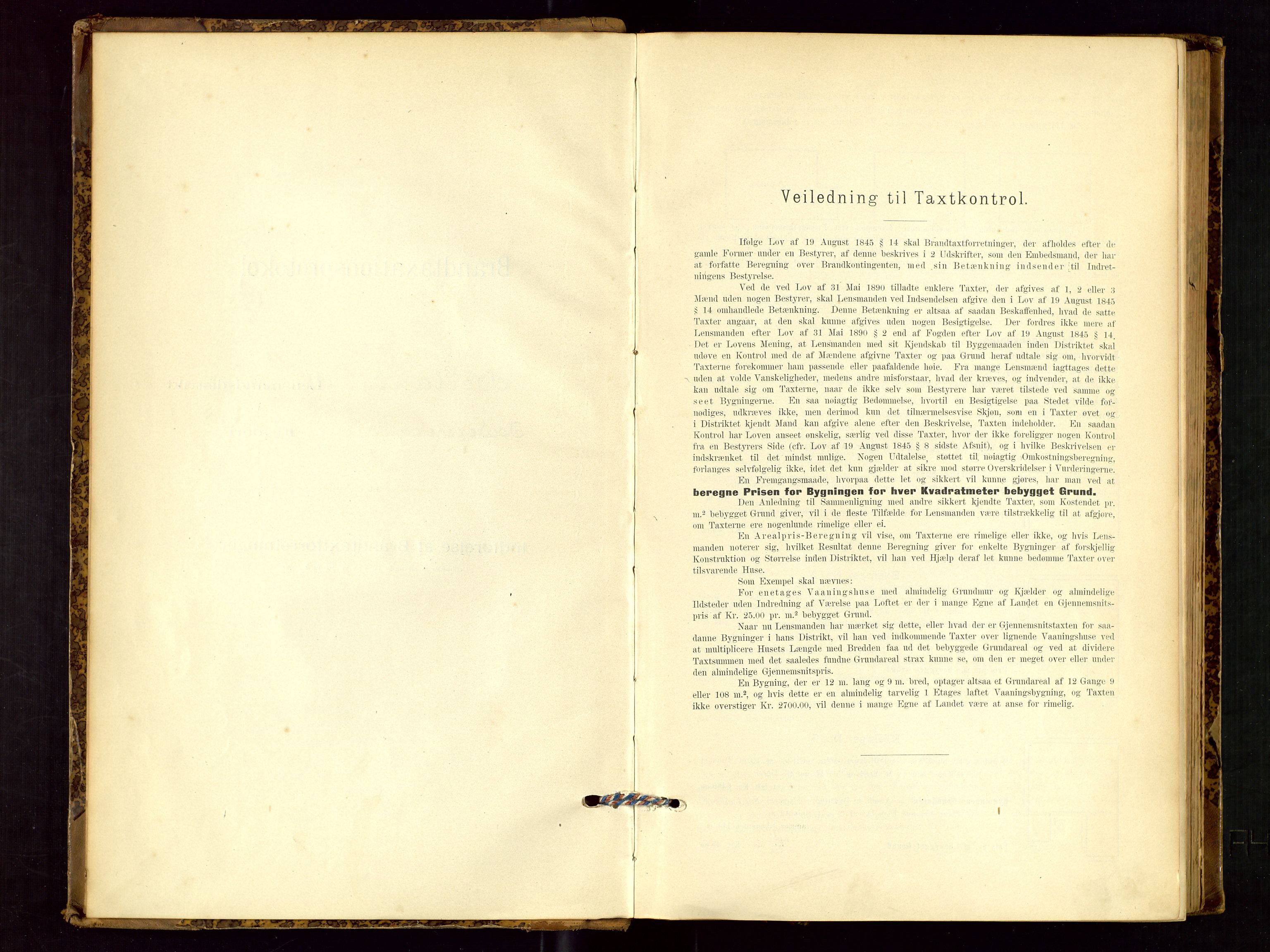 Høyland/Sandnes lensmannskontor, AV/SAST-A-100166/Gob/L0001: "Brandtaxtprotokol", 1890-1913