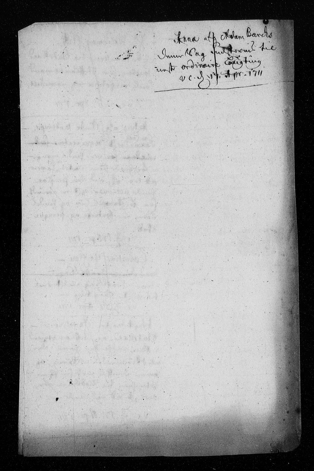 Stattholderembetet 1572-1771, AV/RA-EA-2870/Aa/L0003: Konsept til voteringsprotokoll, 1711, s. 71