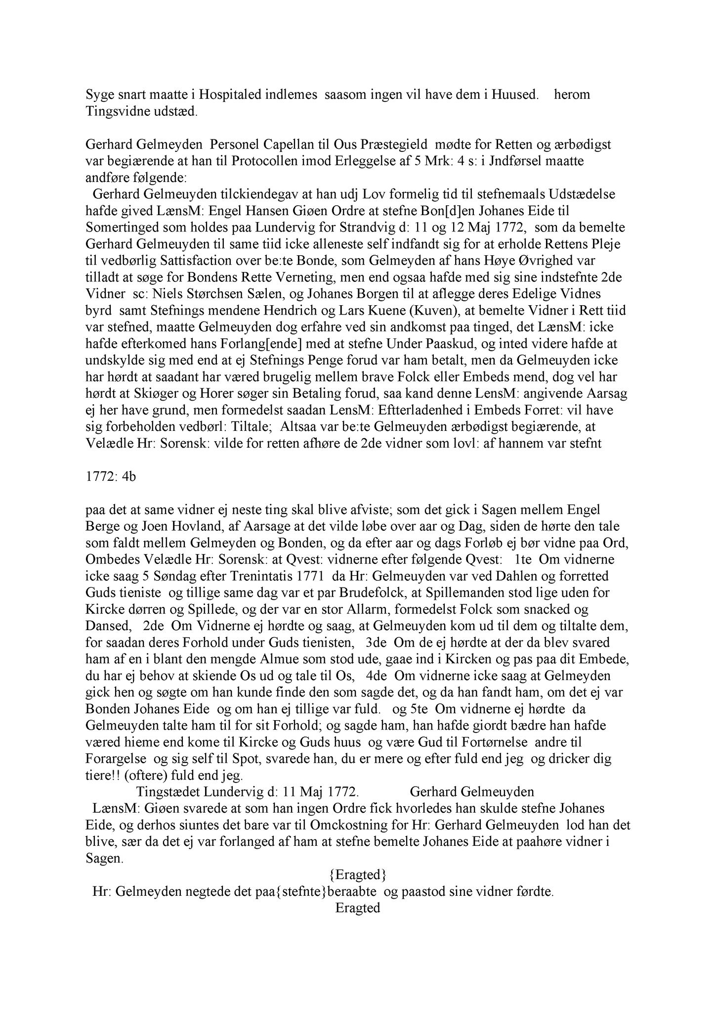 Samling av fulltekstavskrifter, SAB/FULLTEKST/A/12/0040: Sunnhordland sorenskriveri, tingbok nr. A 40, 1772-1777