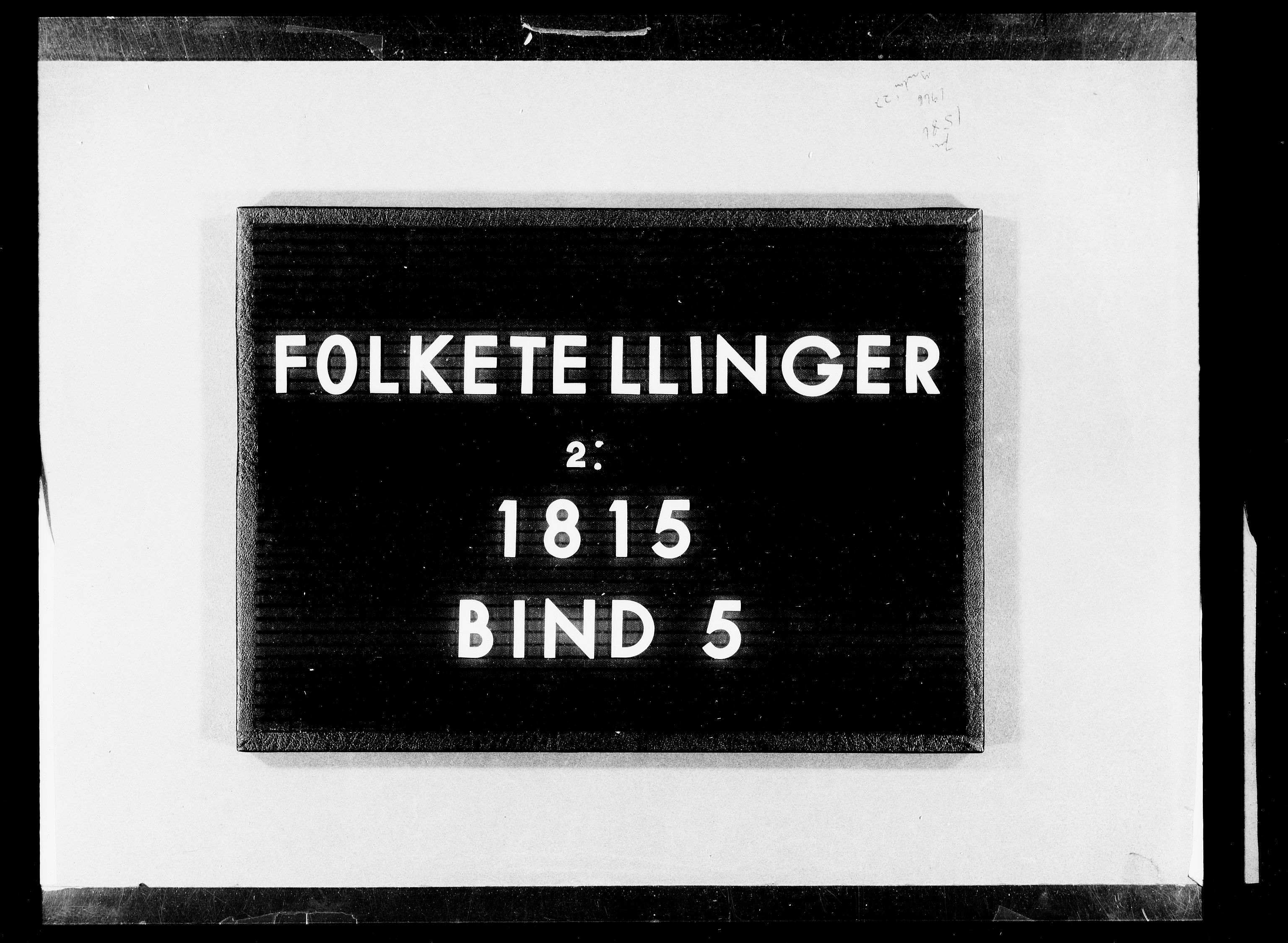 RA, Folketellingen 1815, bind 5: Trondheim kjøpstad, 1815, s. 1