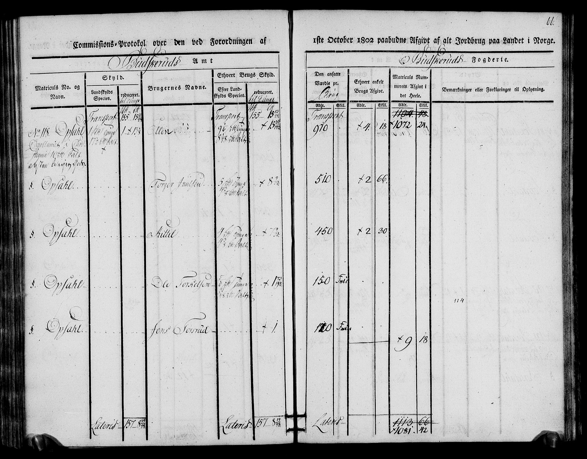 Rentekammeret inntil 1814, Realistisk ordnet avdeling, AV/RA-EA-4070/N/Ne/Nea/L0064: Buskerud fogderi. Kommisjonsprotokoll for Lier prestegjeld, 1803, s. 67