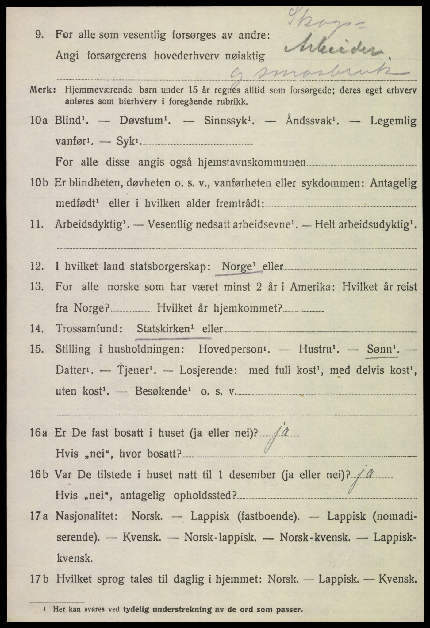 SAT, Folketelling 1920 for 1725 Namdalseid herred, 1920, s. 2589