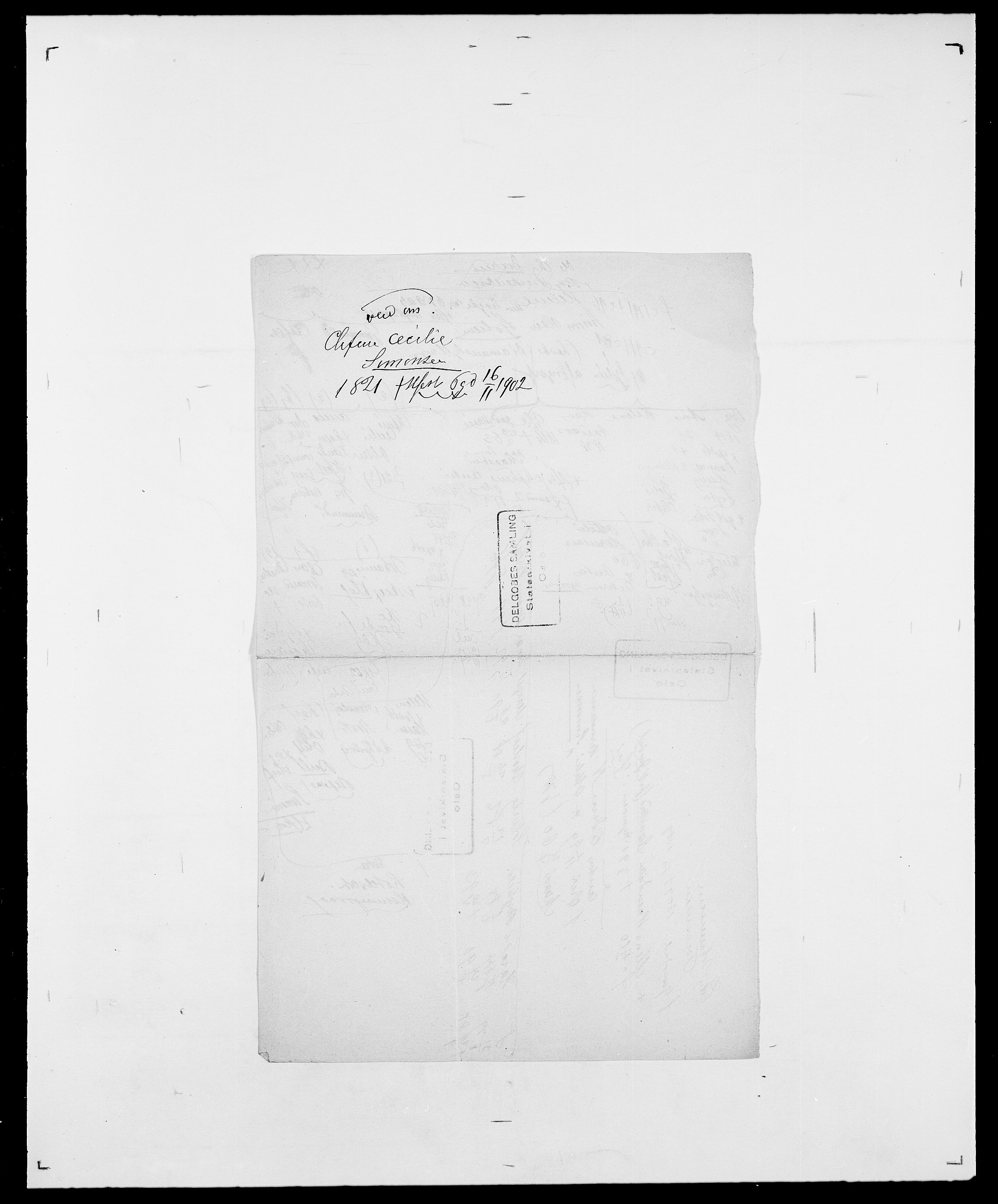 Delgobe, Charles Antoine - samling, SAO/PAO-0038/D/Da/L0009: Dahl - v. Düren, s. 713
