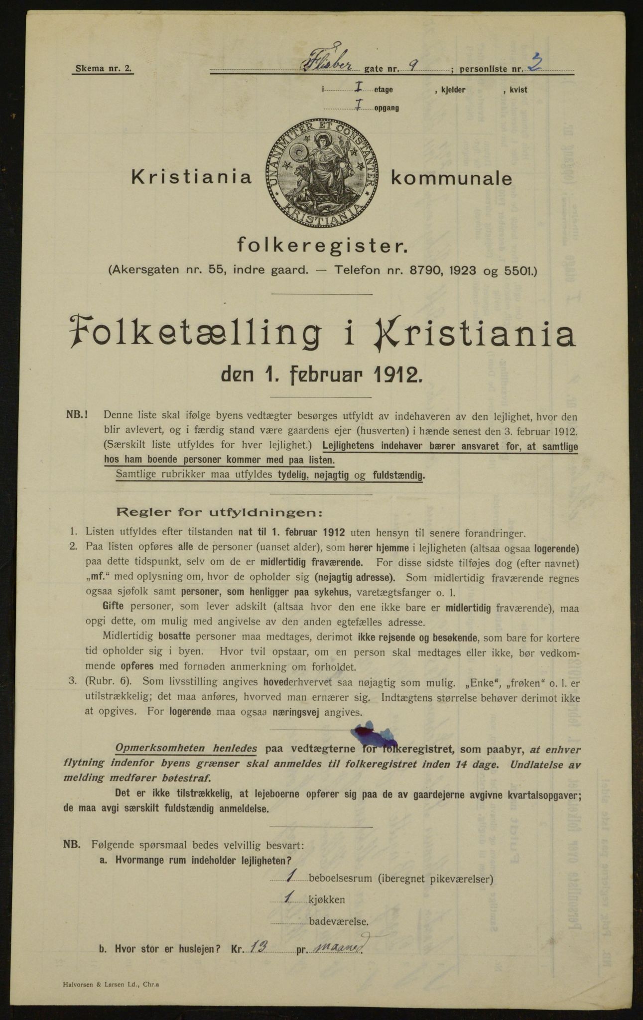 OBA, Kommunal folketelling 1.2.1912 for Kristiania, 1912, s. 24661