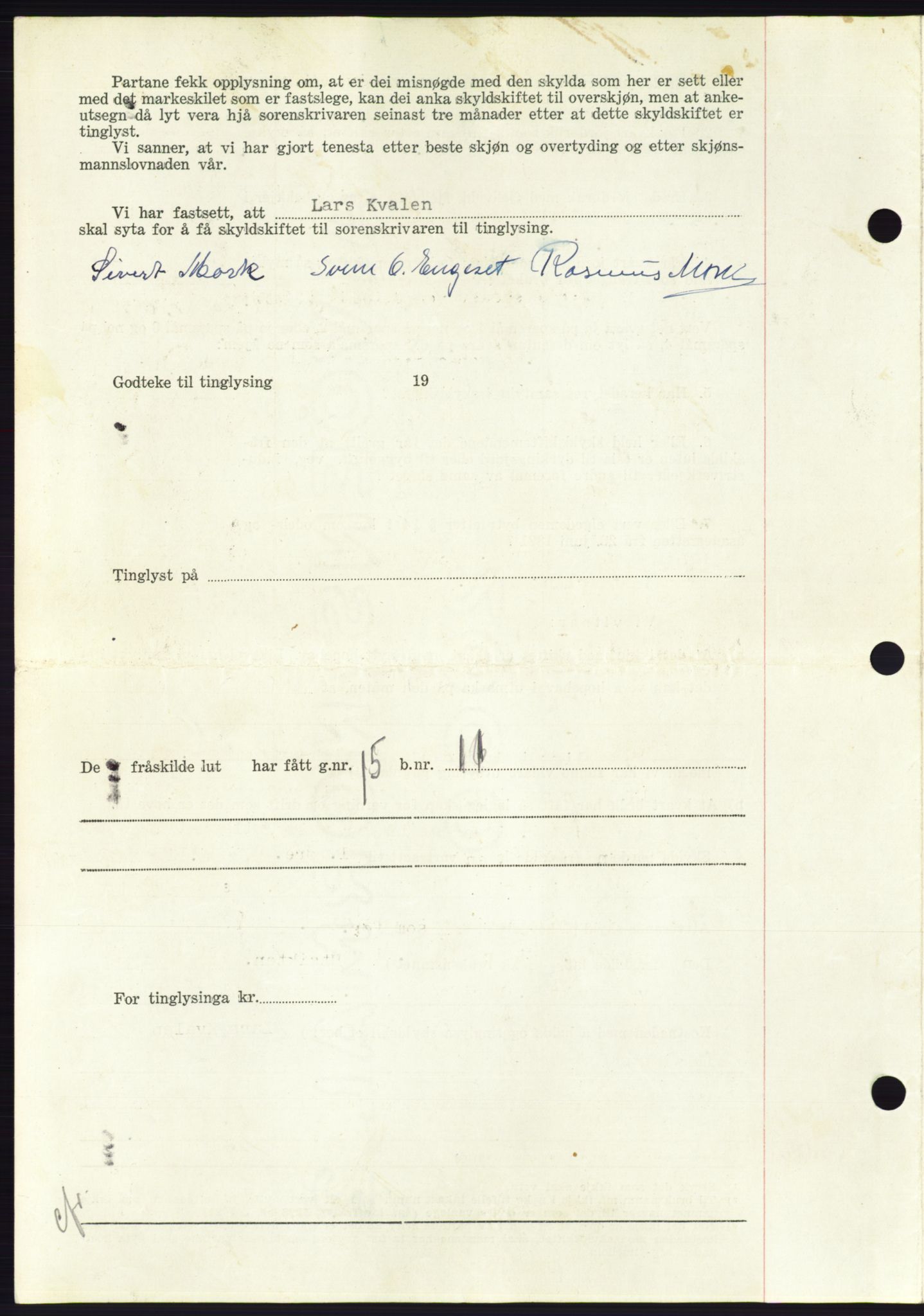 Søre Sunnmøre sorenskriveri, AV/SAT-A-4122/1/2/2C/L0100: Pantebok nr. 26A, 1954-1955, Dagboknr: 775/1955