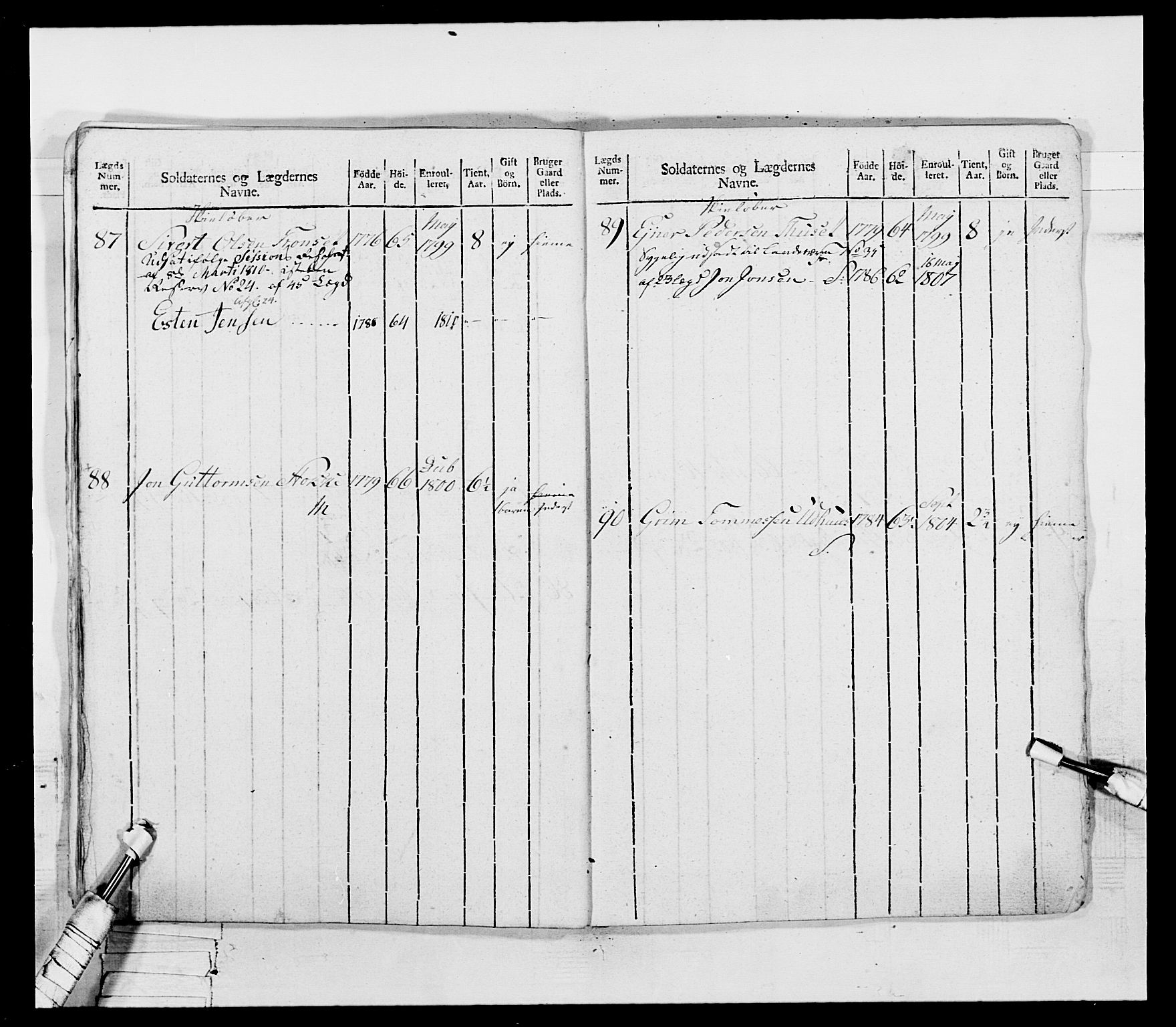 Generalitets- og kommissariatskollegiet, Det kongelige norske kommissariatskollegium, AV/RA-EA-5420/E/Eh/L0075b: 1. Trondheimske nasjonale infanteriregiment, 1807, s. 75