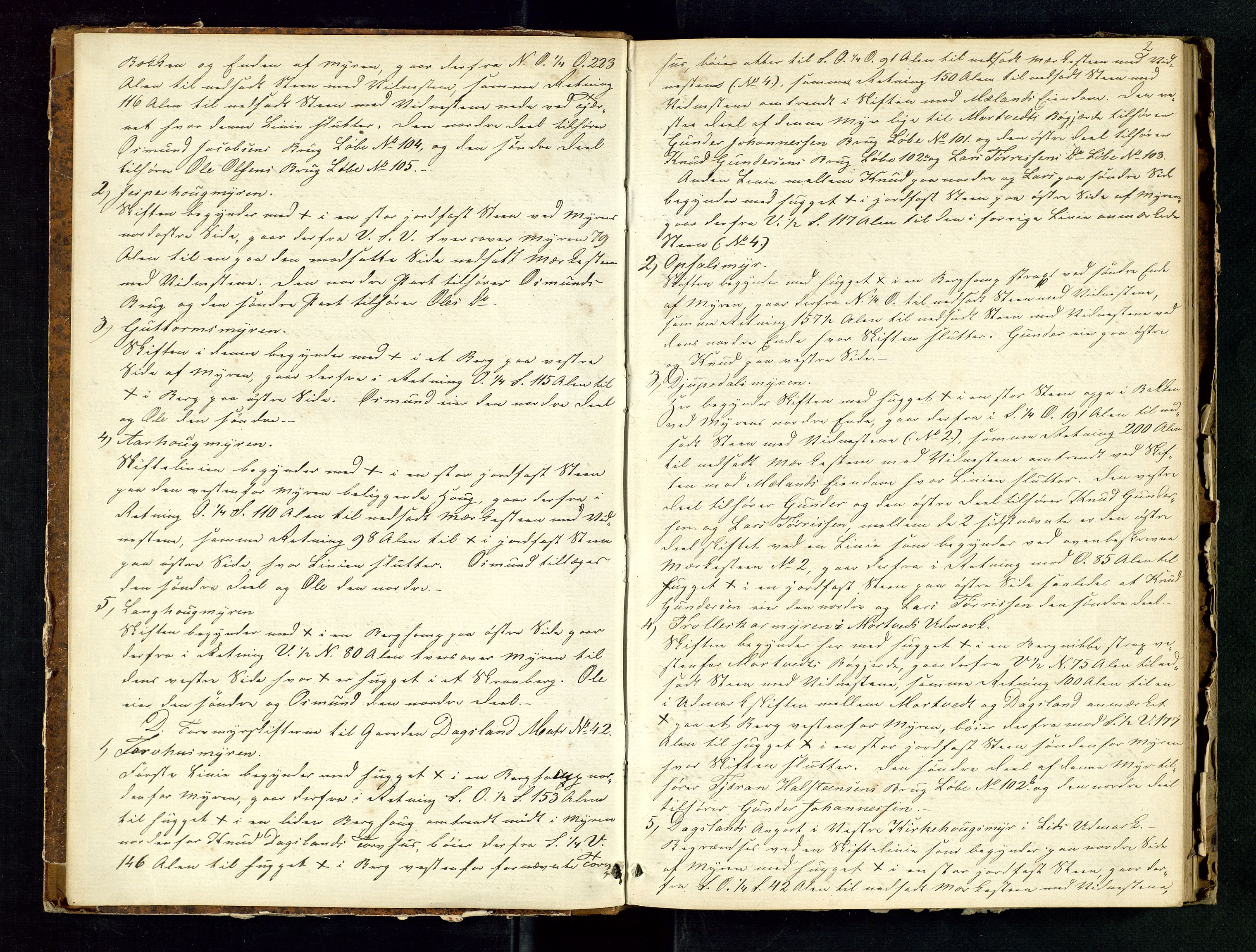 Rogaland jordskifterett, AV/SAST-A-102426/Oa/L0024: Forhandlingsprotokoll, 1864-1868, s. 2