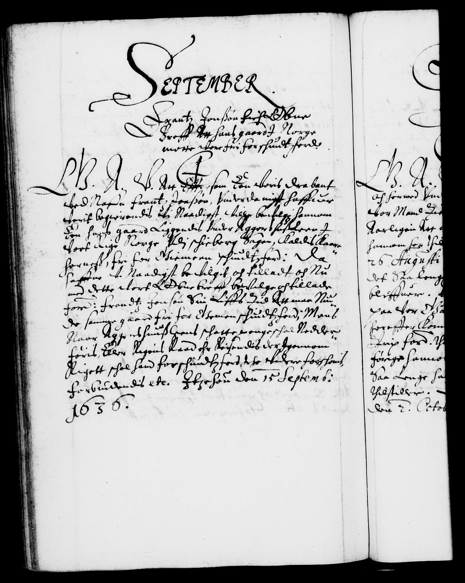 Danske Kanselli 1572-1799, RA/EA-3023/F/Fc/Fca/Fcaa/L0005: Norske registre (mikrofilm), 1631-1636, s. 383b