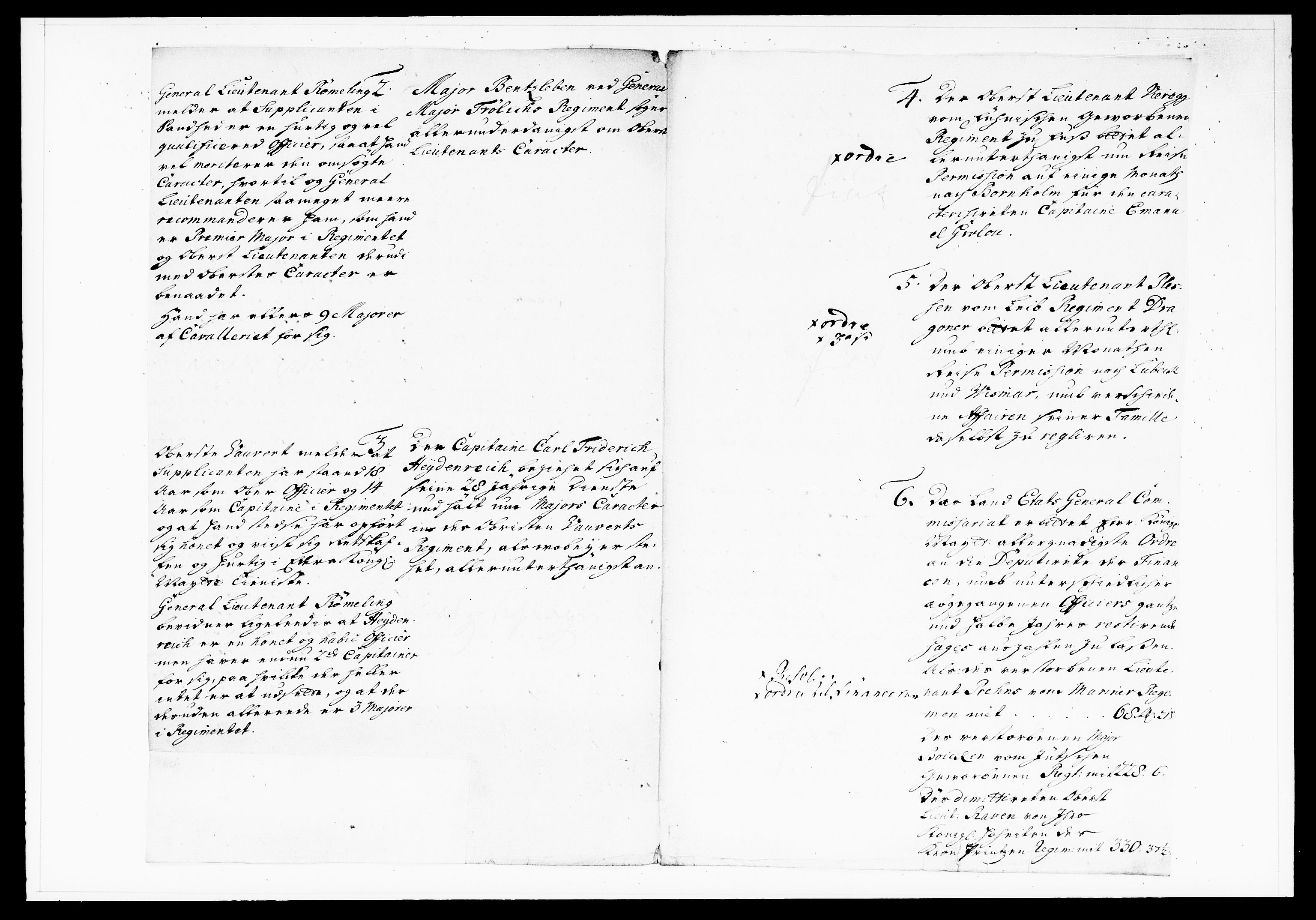 Krigskollegiet, Krigskancelliet, DRA/A-0006/-/1130-1137: Refererede sager, 1736, s. 198