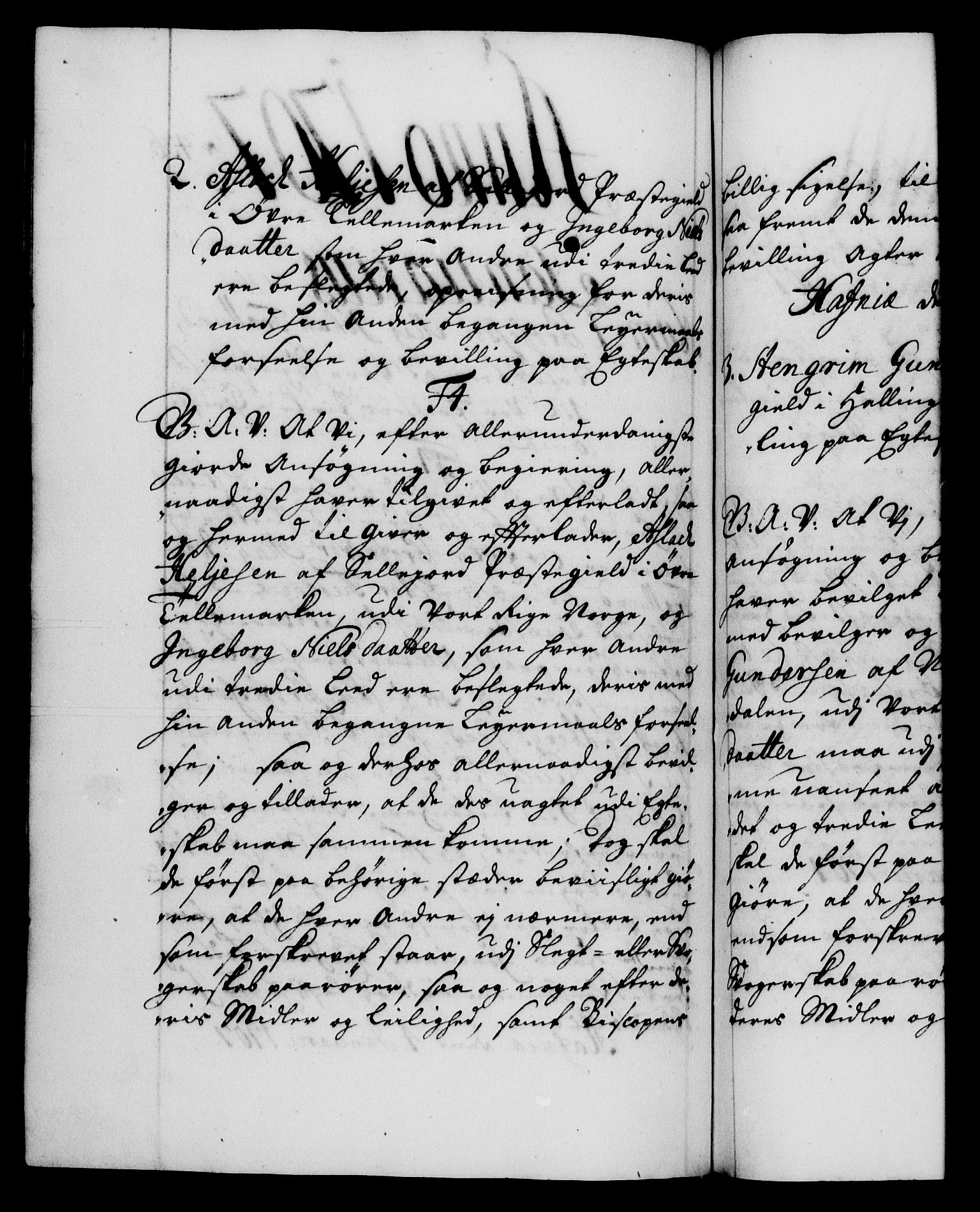 Danske Kanselli 1572-1799, AV/RA-EA-3023/F/Fc/Fca/Fcaa/L0019: Norske registre, 1704-1707, s. 436b