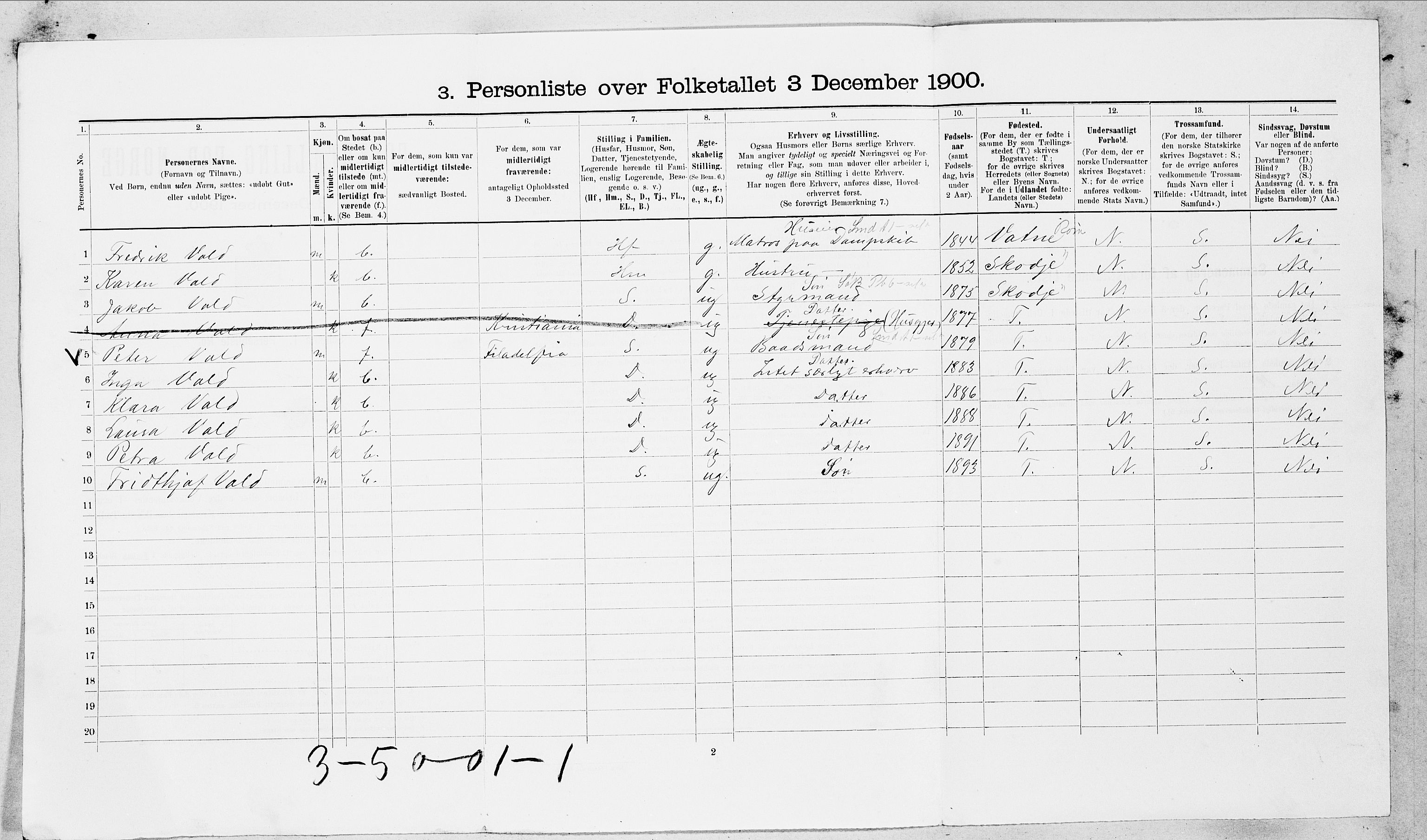 SAT, Folketelling 1900 for 1501 Ålesund kjøpstad, 1900, s. 6340