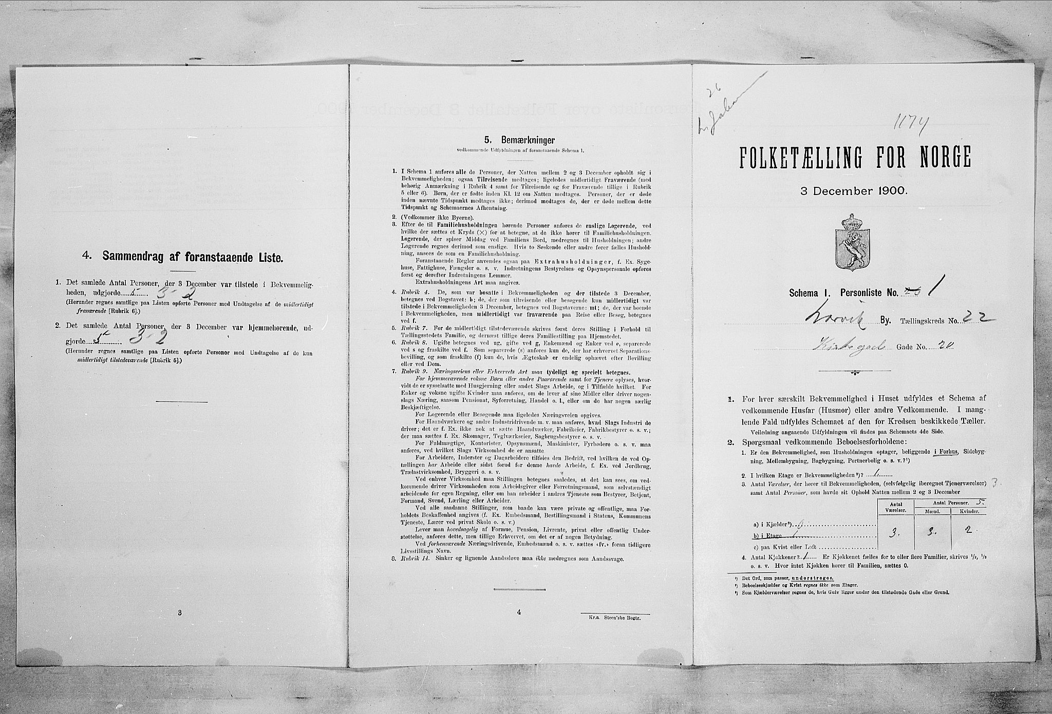 RA, Folketelling 1900 for 0707 Larvik kjøpstad, 1900, s. 2276