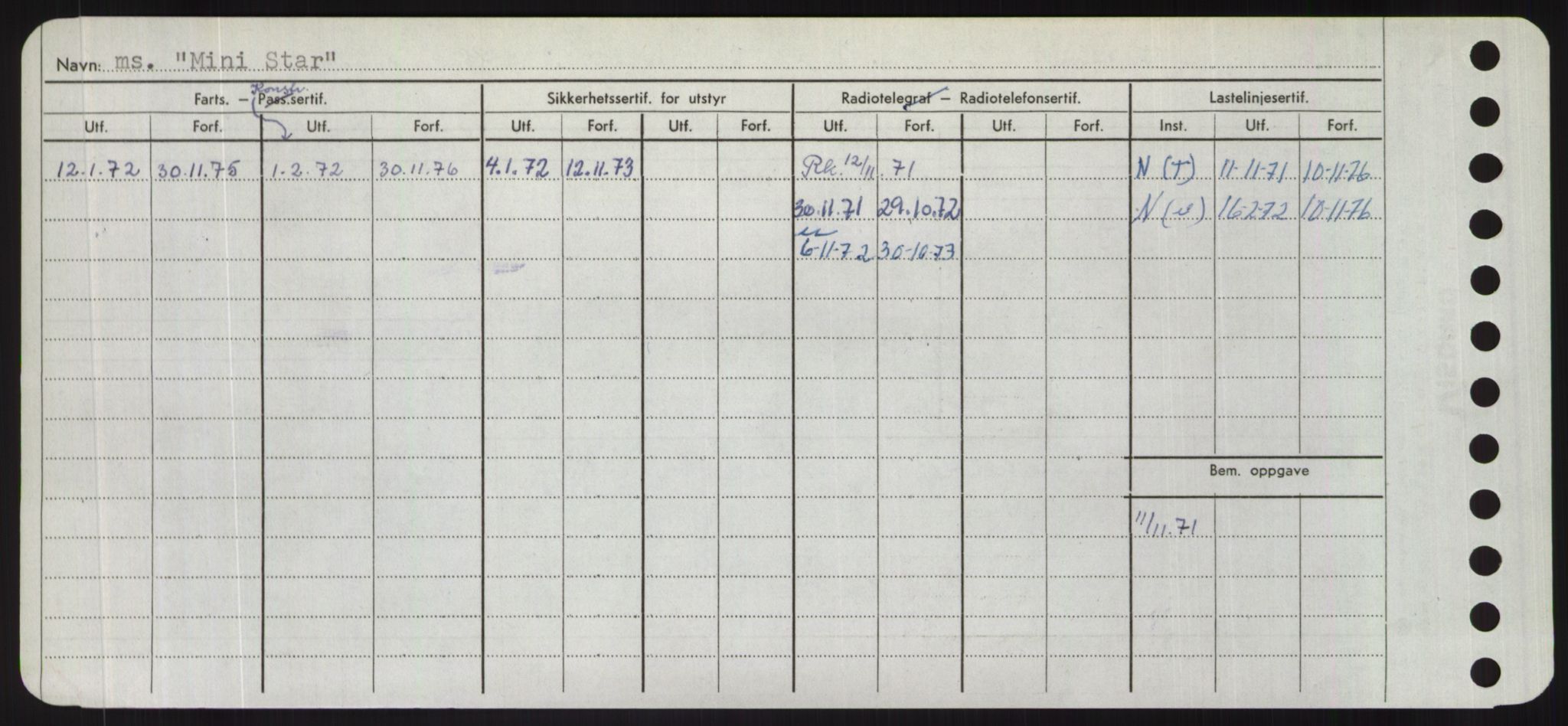 Sjøfartsdirektoratet med forløpere, Skipsmålingen, RA/S-1627/H/Hd/L0025: Fartøy, Min-Mås, s. 22