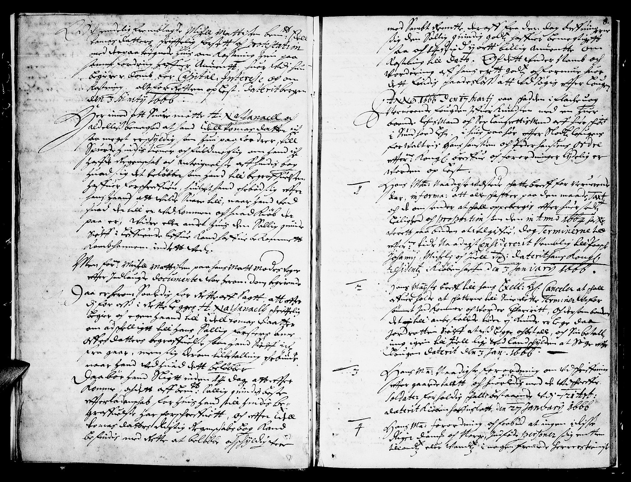 Sunnhordland sorenskrivar, AV/SAB-A-2401/1/F/Faa/L0013: Tingbøker, 1666, s. 7b-8a