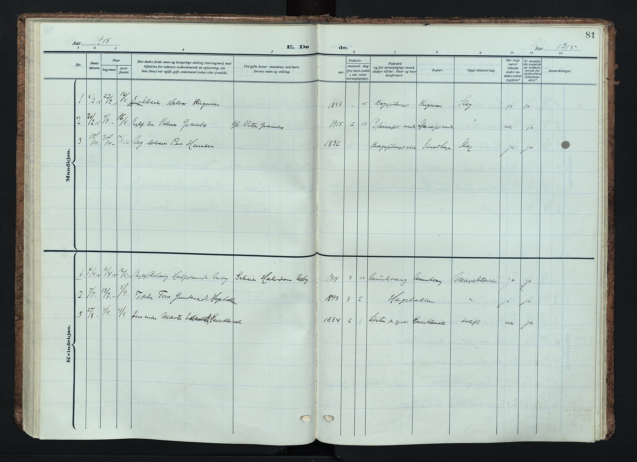 Trysil prestekontor, AV/SAH-PREST-046/H/Ha/Haa/L0016: Ministerialbok nr. 16, 1913-1946, s. 81