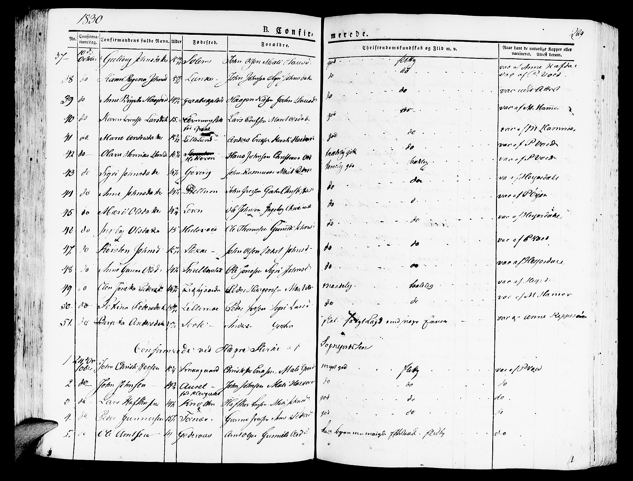 Ministerialprotokoller, klokkerbøker og fødselsregistre - Nord-Trøndelag, SAT/A-1458/709/L0070: Ministerialbok nr. 709A10, 1820-1832, s. 269