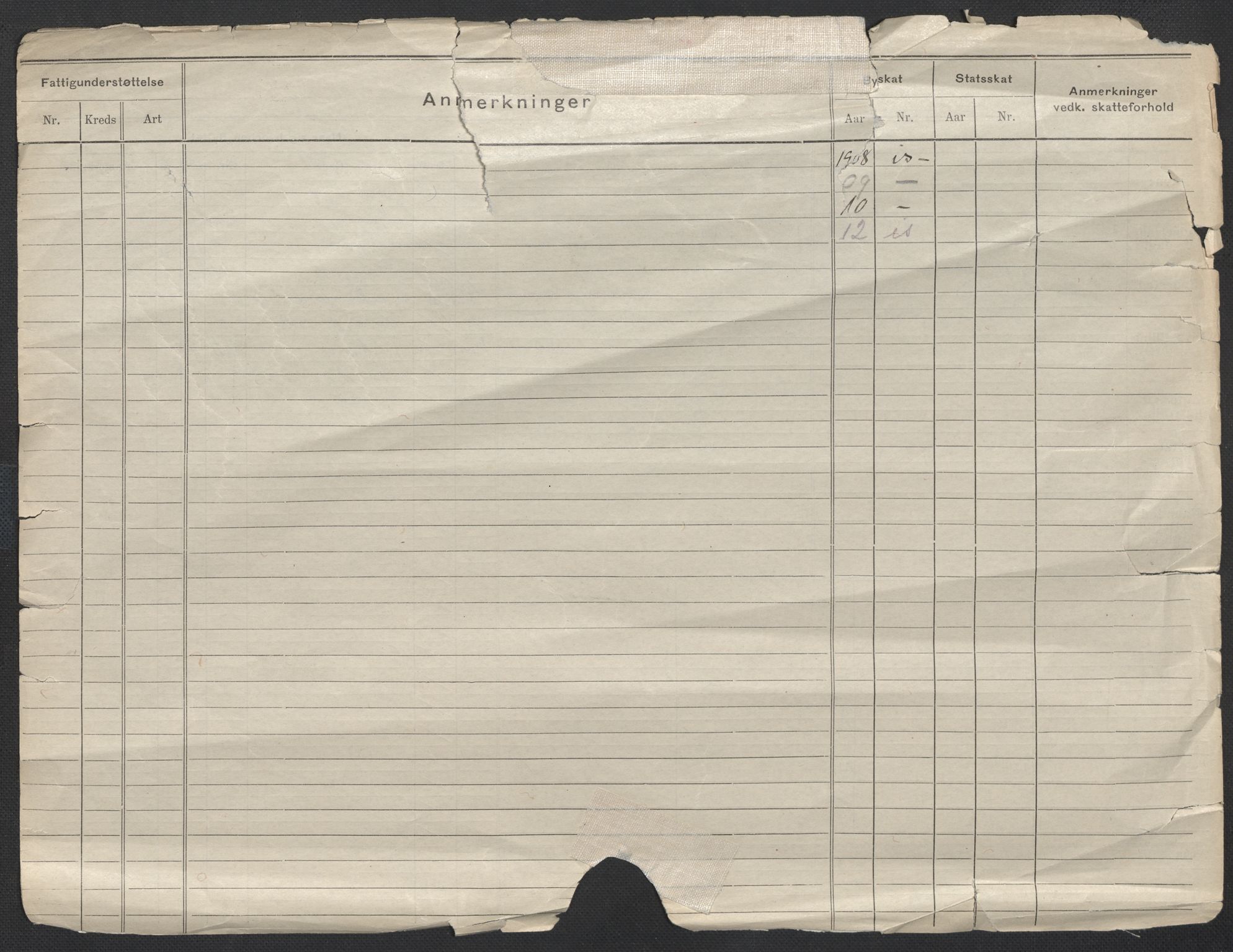 Oslo folkeregister, Registerkort, AV/SAO-A-11715/F/Fa/Fac/L0013: Kvinner, 1906-1914, s. 1b