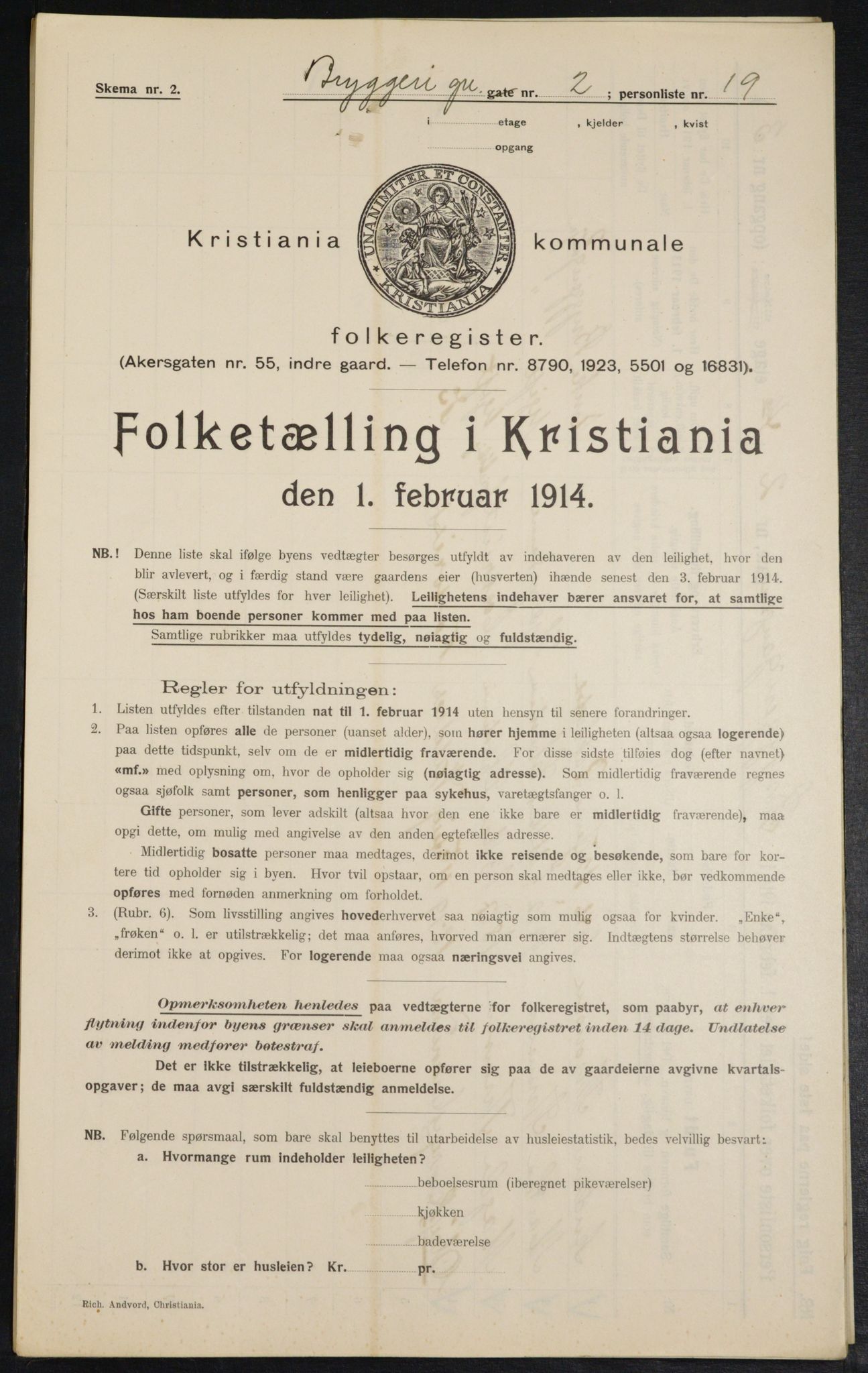 OBA, Kommunal folketelling 1.2.1914 for Kristiania, 1914, s. 10064